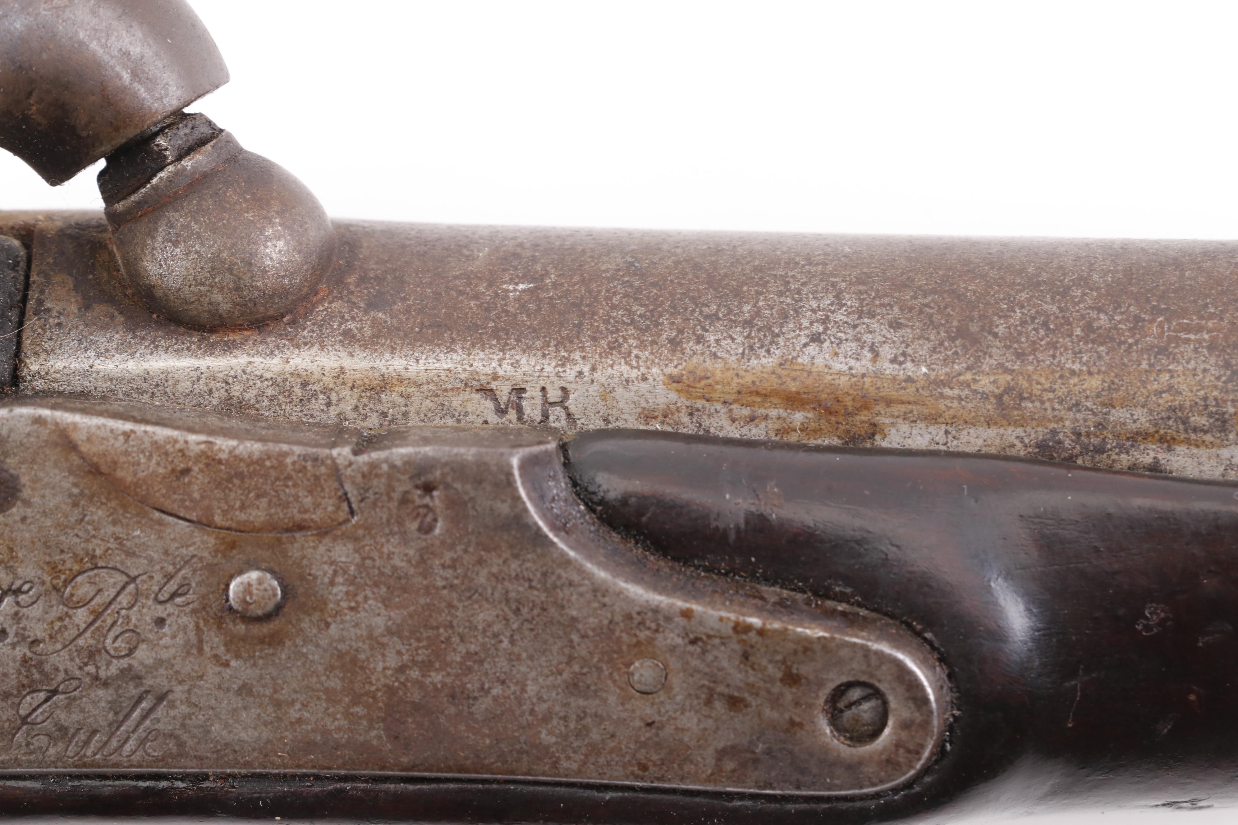 French Tulle M1822 Percussion Conversion Pistol, Early to Mid 19th Century