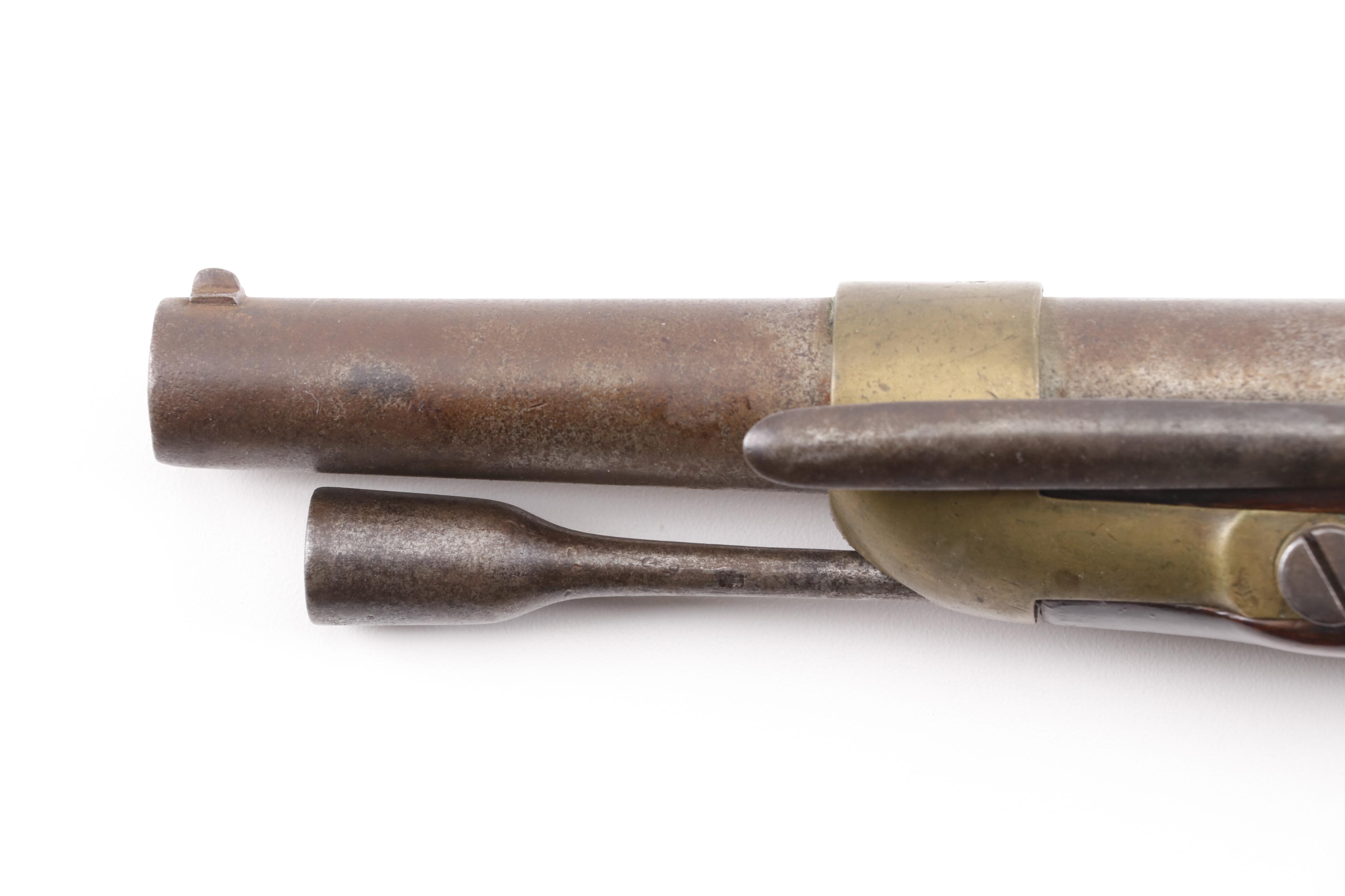 French Tulle M1822 Percussion Conversion Pistol, Early to Mid 19th Century