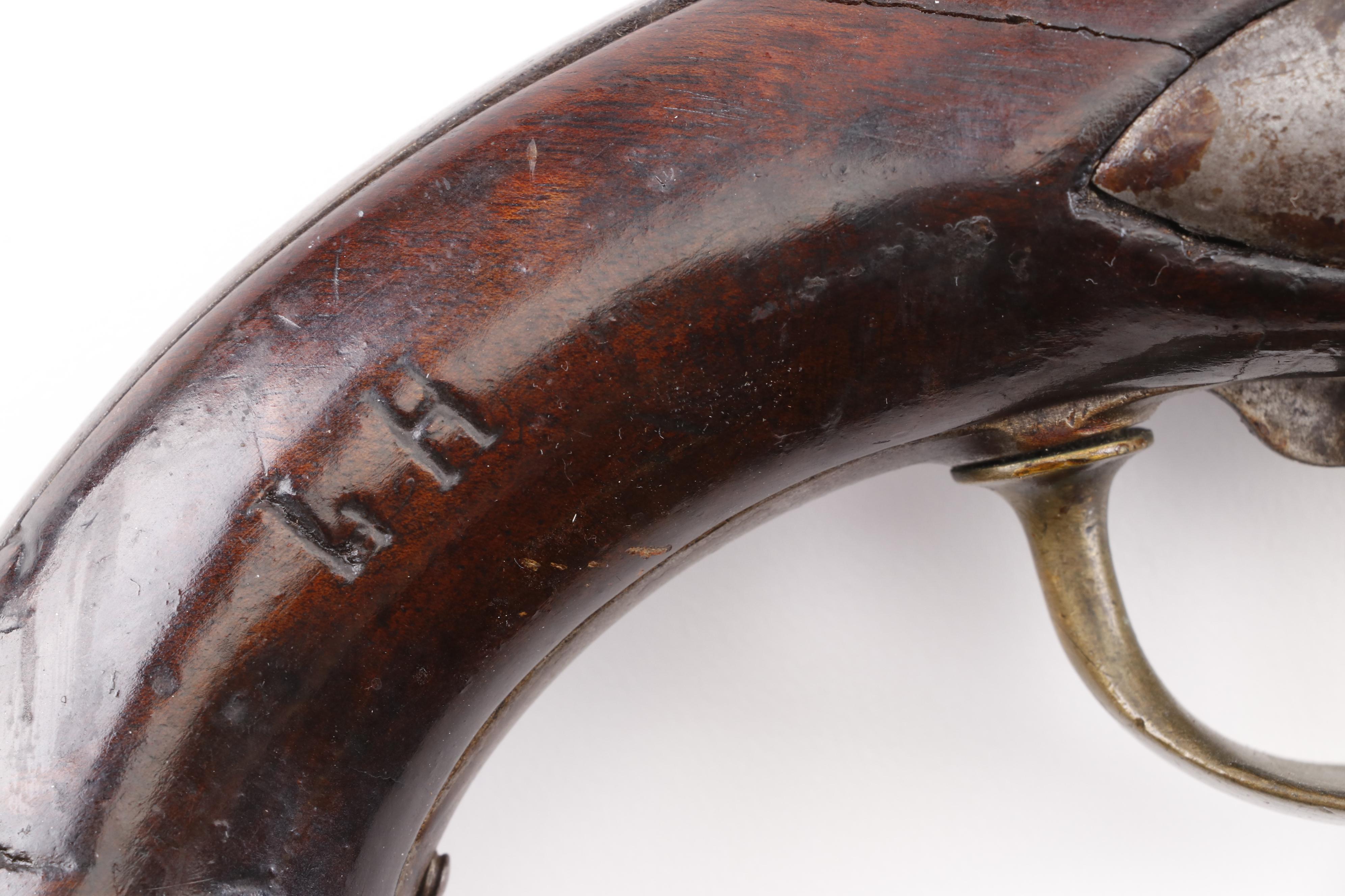 French Tulle M1822 Percussion Conversion Pistol, Early to Mid 19th Century