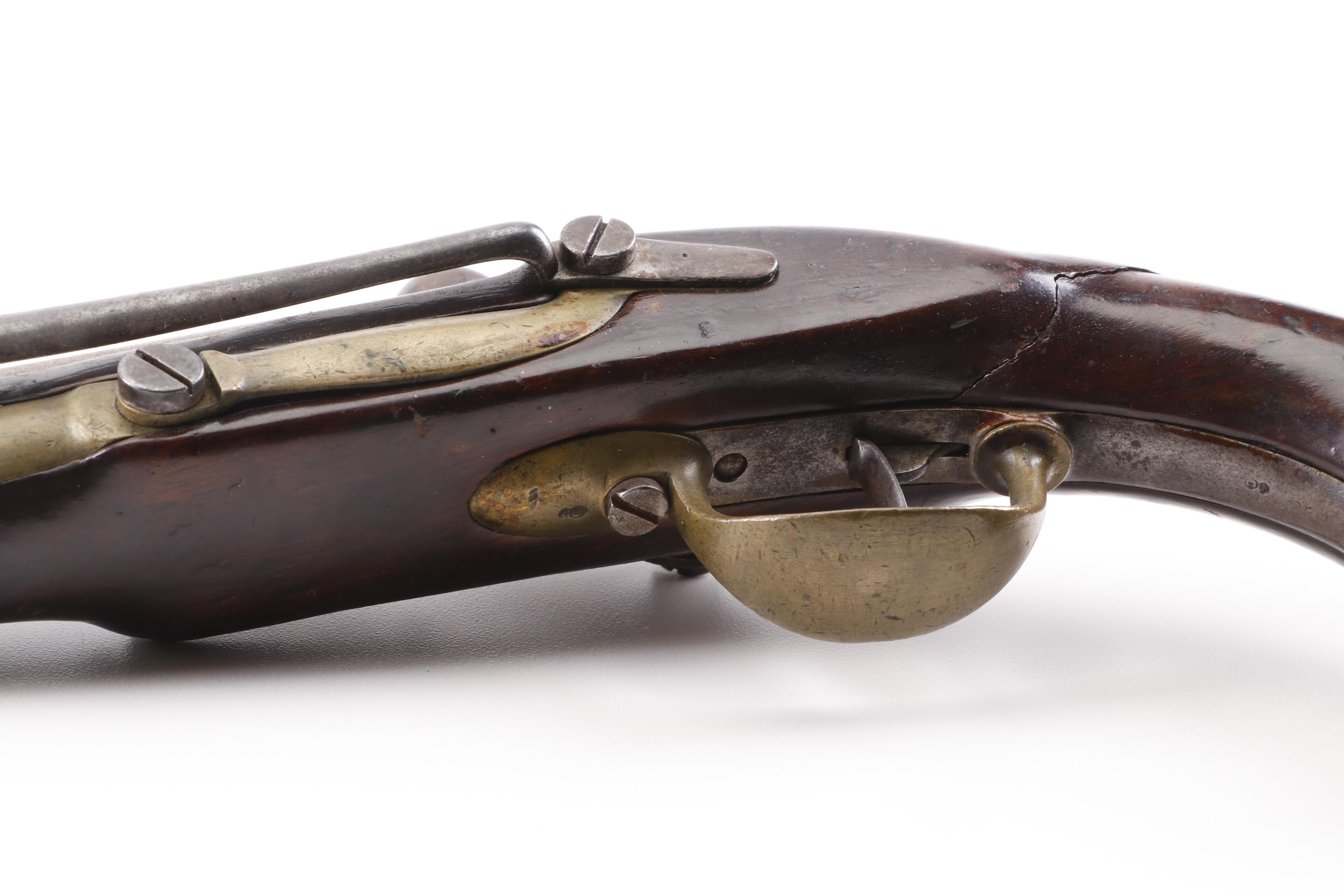 French Tulle M1822 Percussion Conversion Pistol, Early to Mid 19th Century