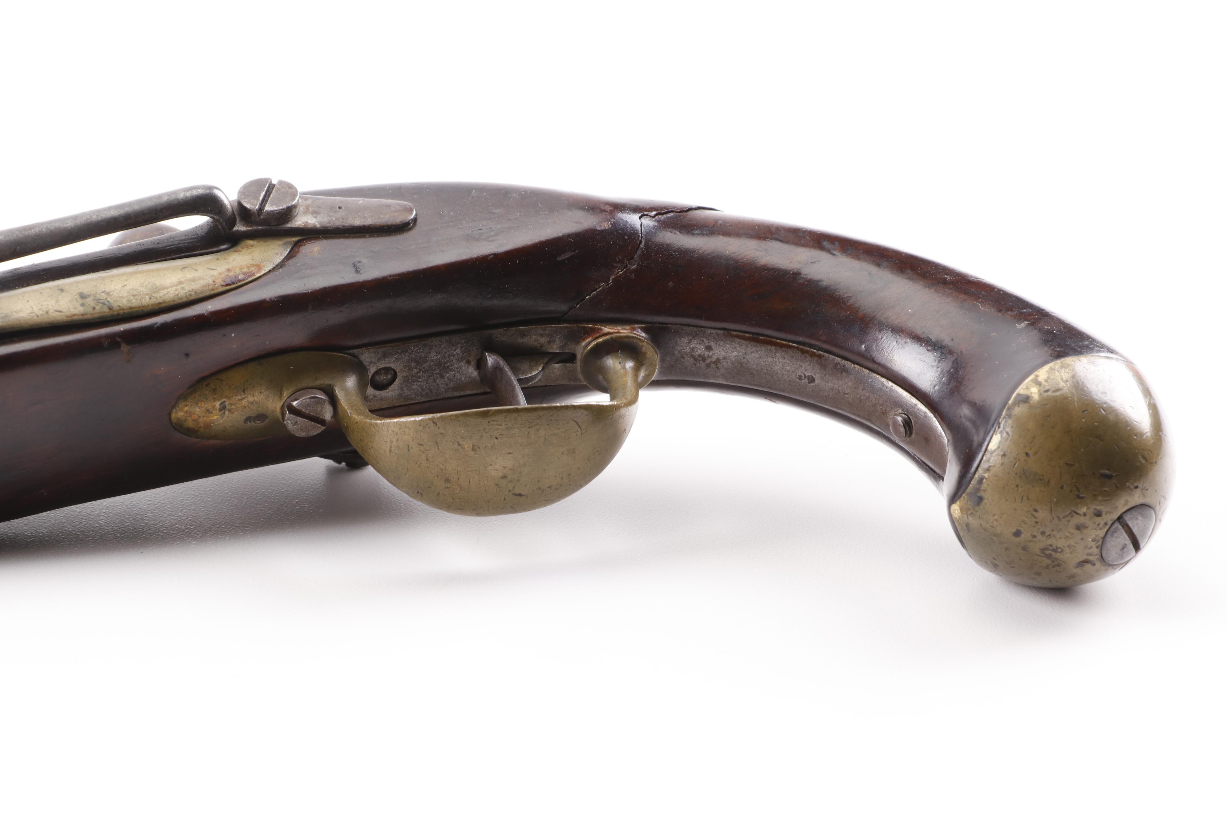 French Tulle M1822 Percussion Conversion Pistol, Early to Mid 19th Century