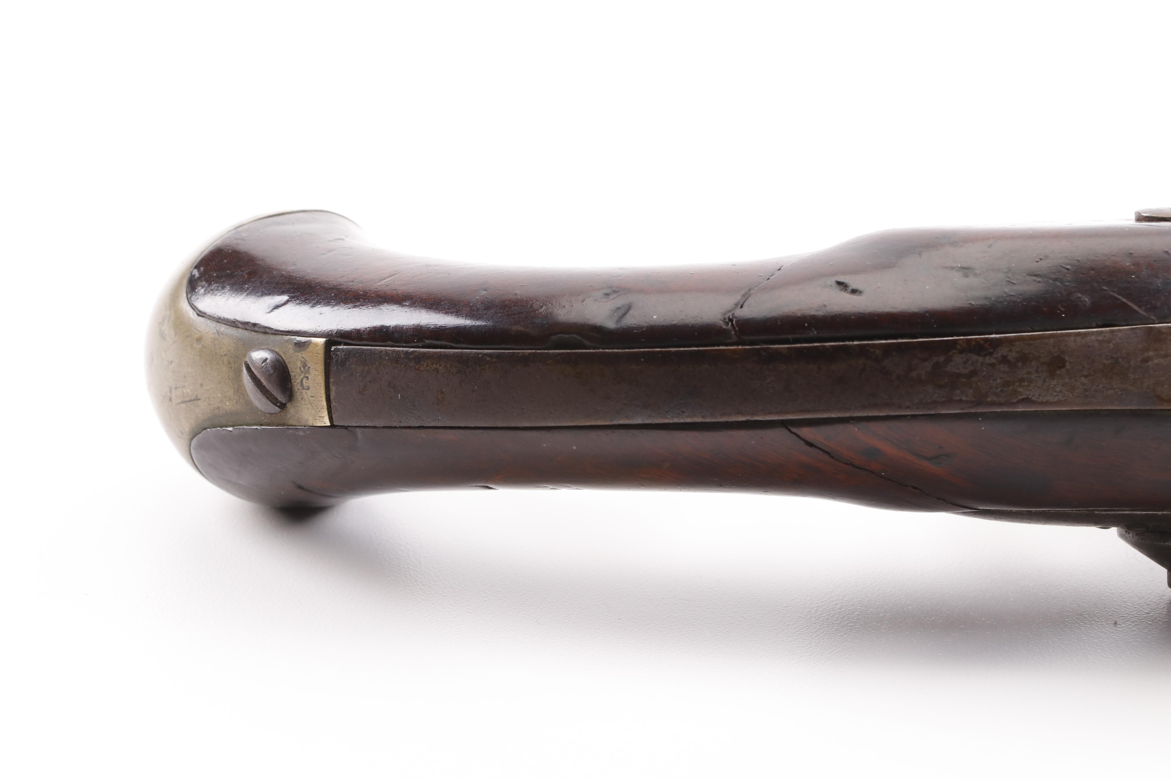 French Tulle M1822 Percussion Conversion Pistol, Early to Mid 19th Century