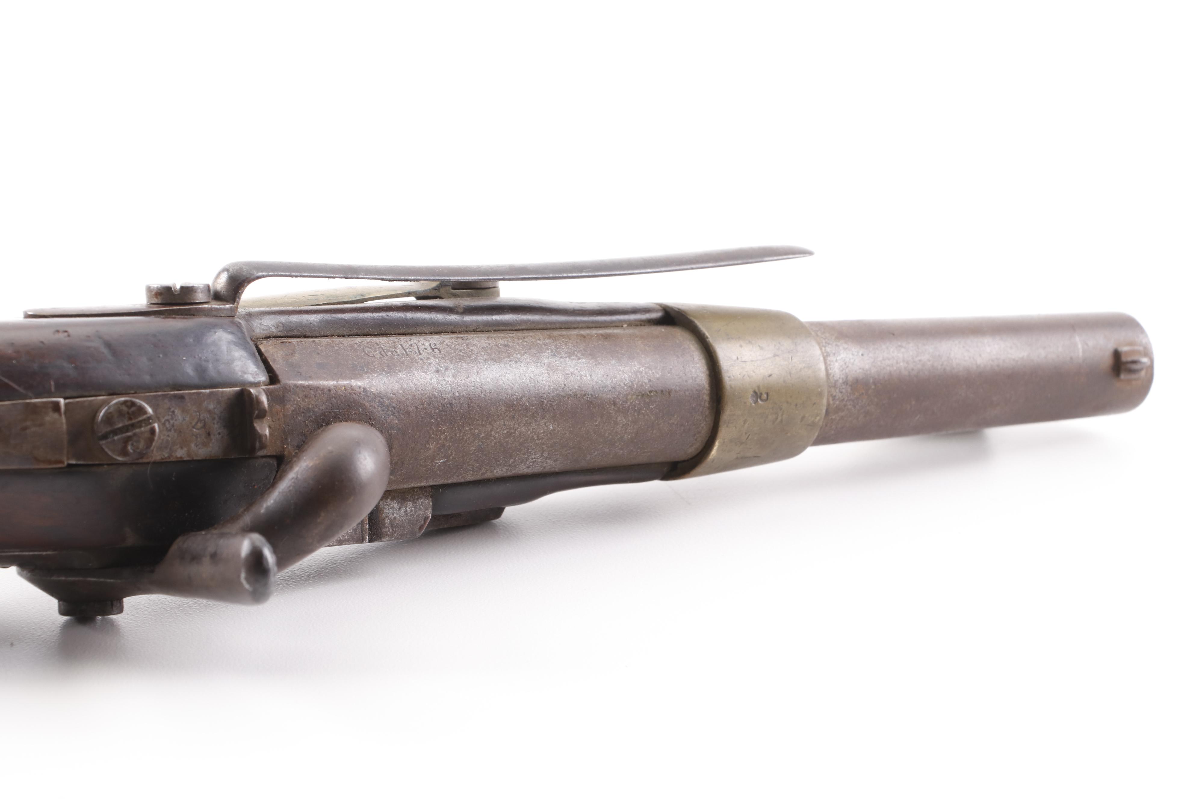 French Tulle M1822 Percussion Conversion Pistol, Early to Mid 19th Century