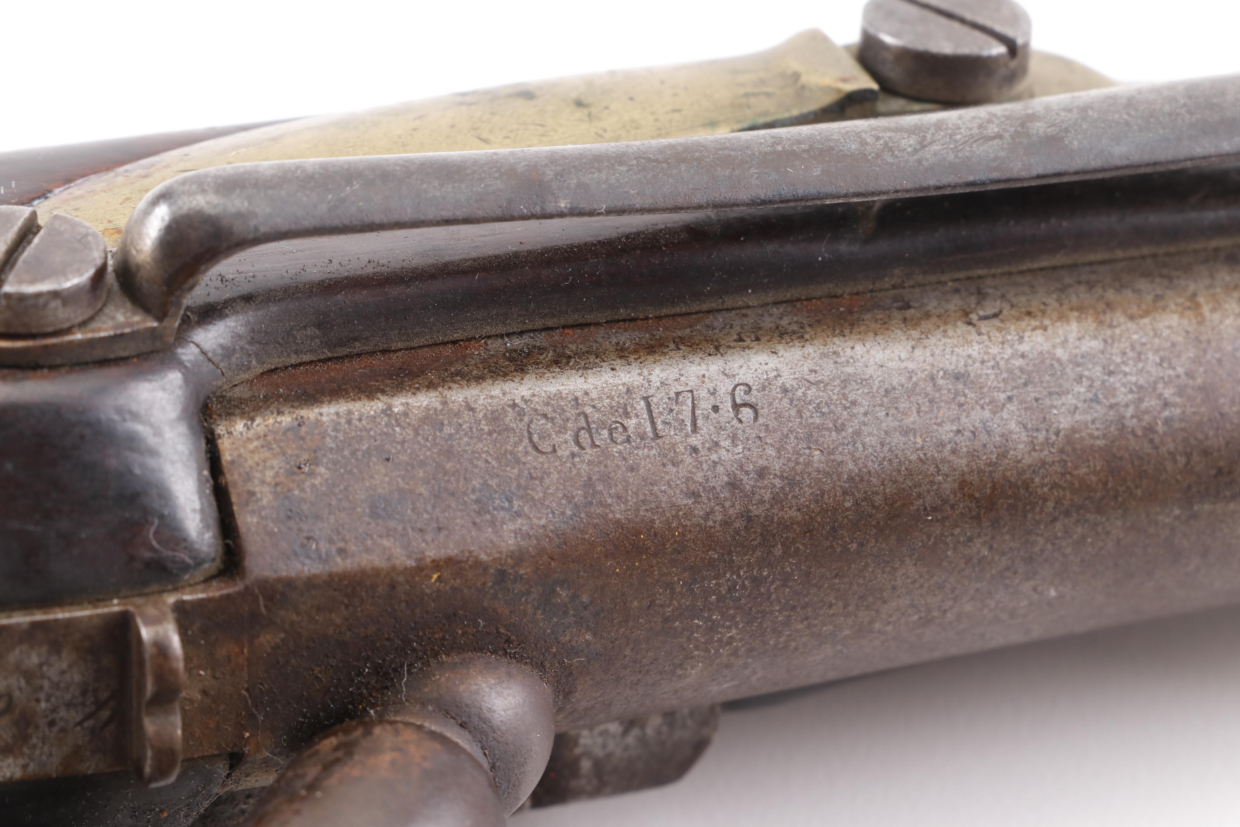 French Tulle M1822 Percussion Conversion Pistol, Early to Mid 19th Century