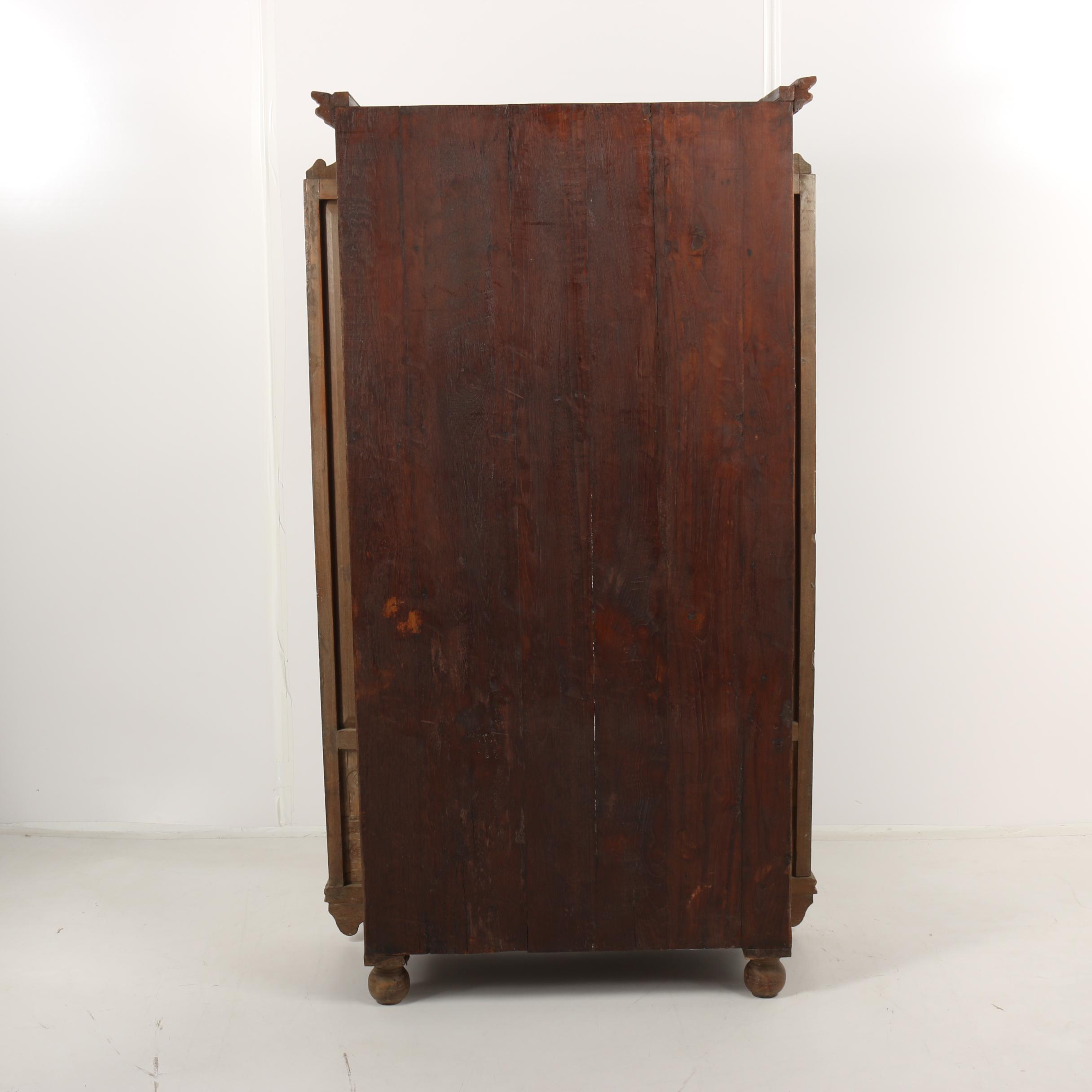 Aesthetic Movement Oak Bookcase with Inset Tiles, Late 19th Century