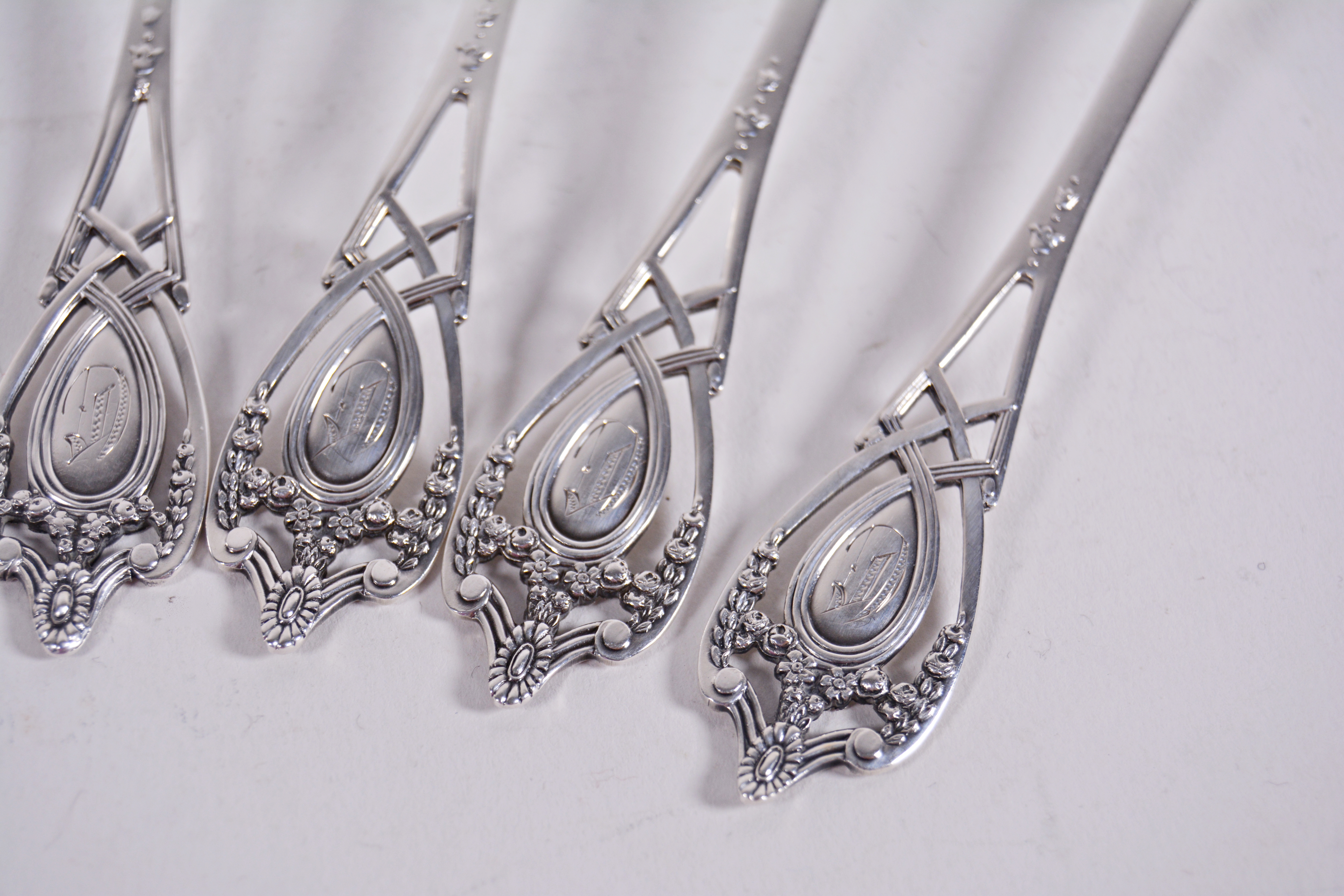 Rogers, Lunt & Bowlen "Monticello" Sterling Silver Spoons