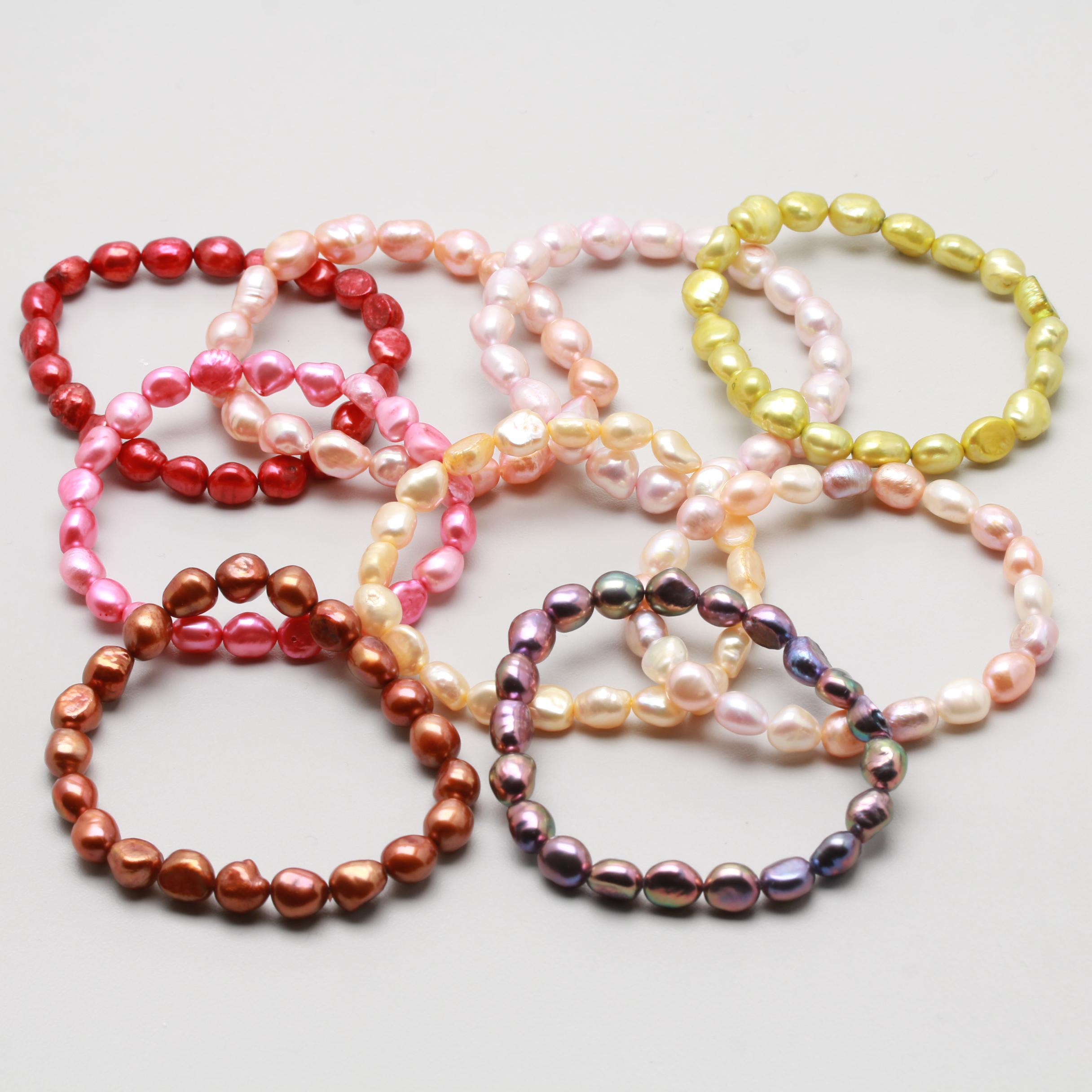 Cultured Pearl Expandable Bracelets