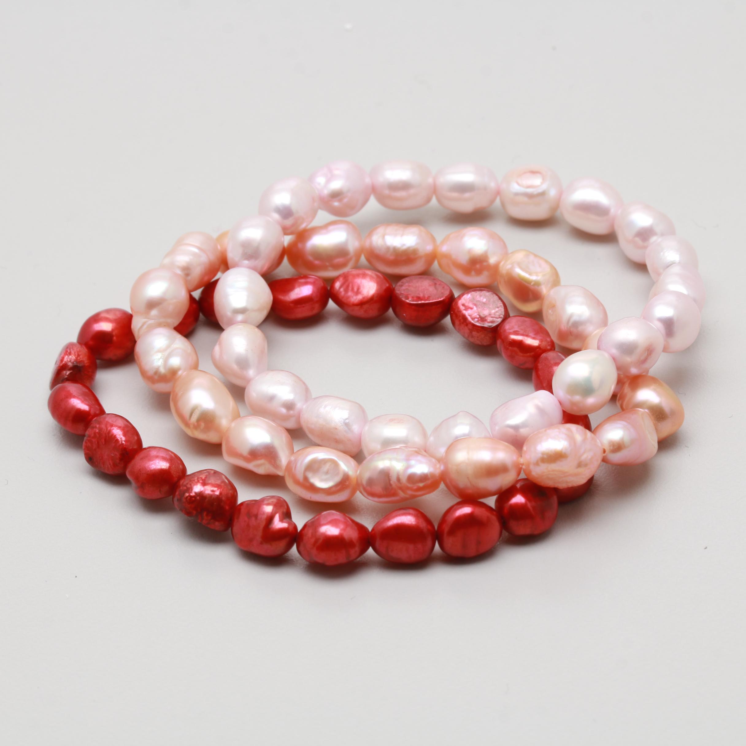 Cultured Pearl Expandable Bracelets