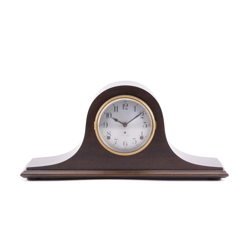 Seth Thomas Tambour Mantel Clock, Mid-Century