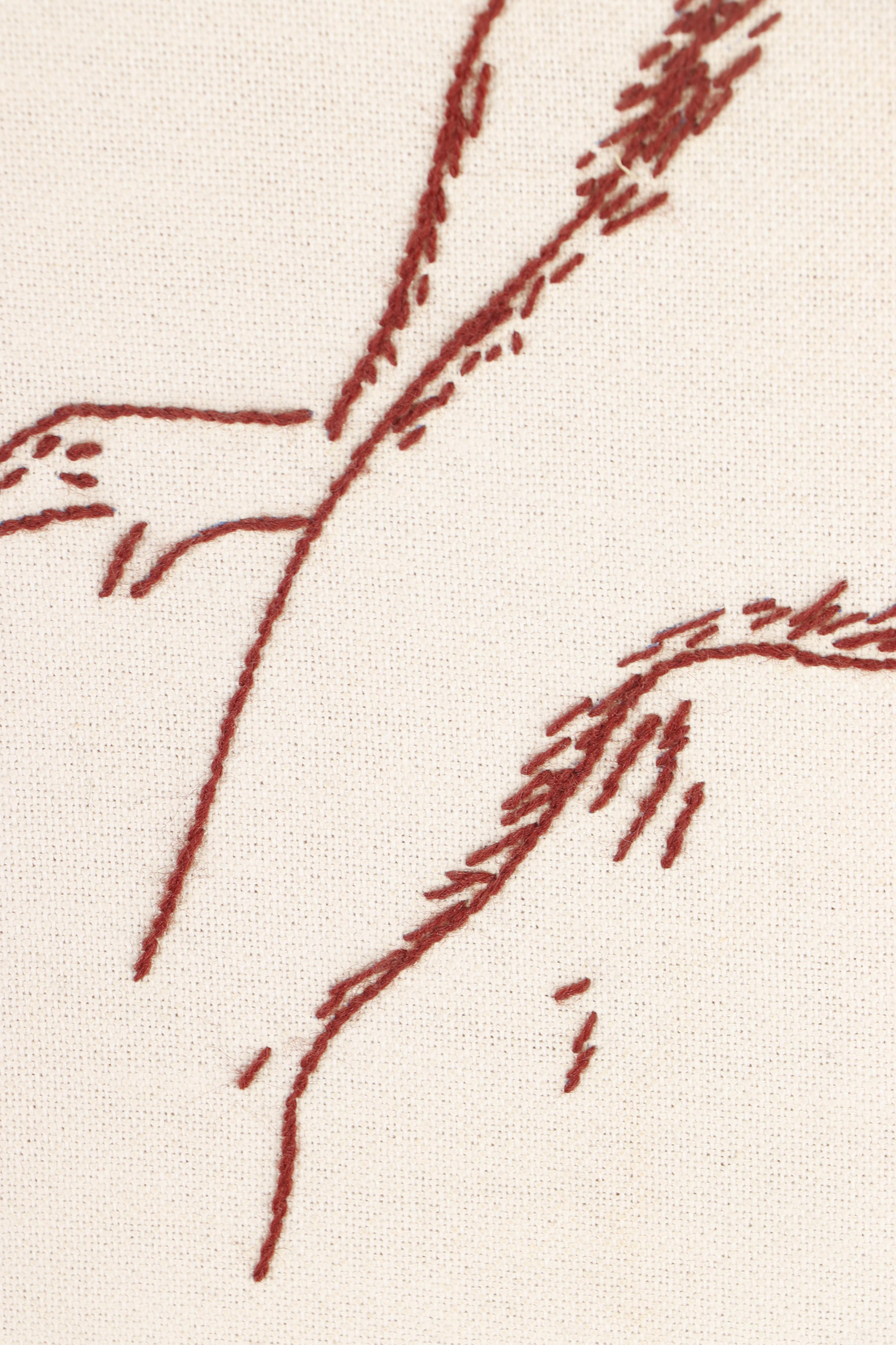 Embroidery of Female Nude Figure