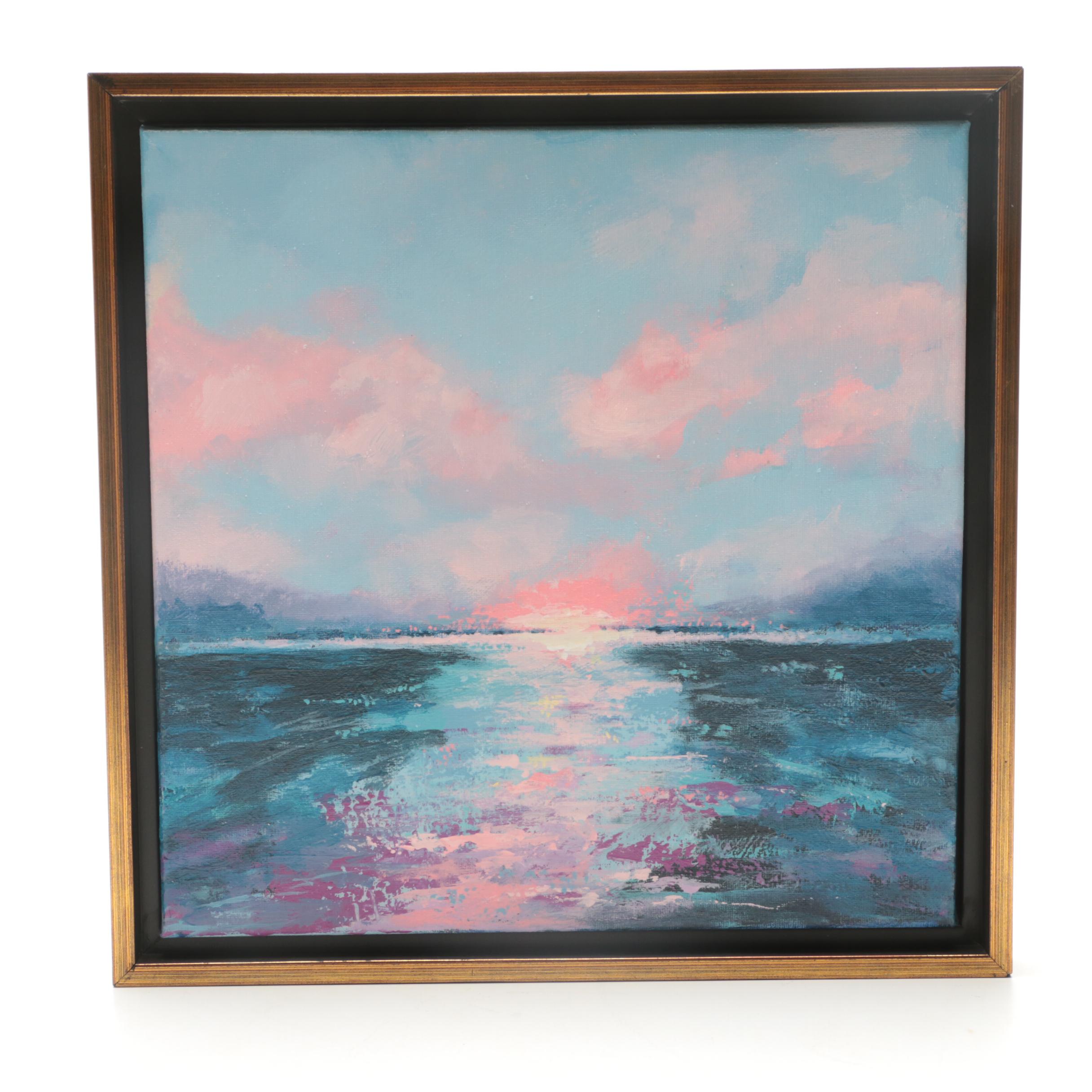 Sarah Brown Acrylic Painting "In the Pink"