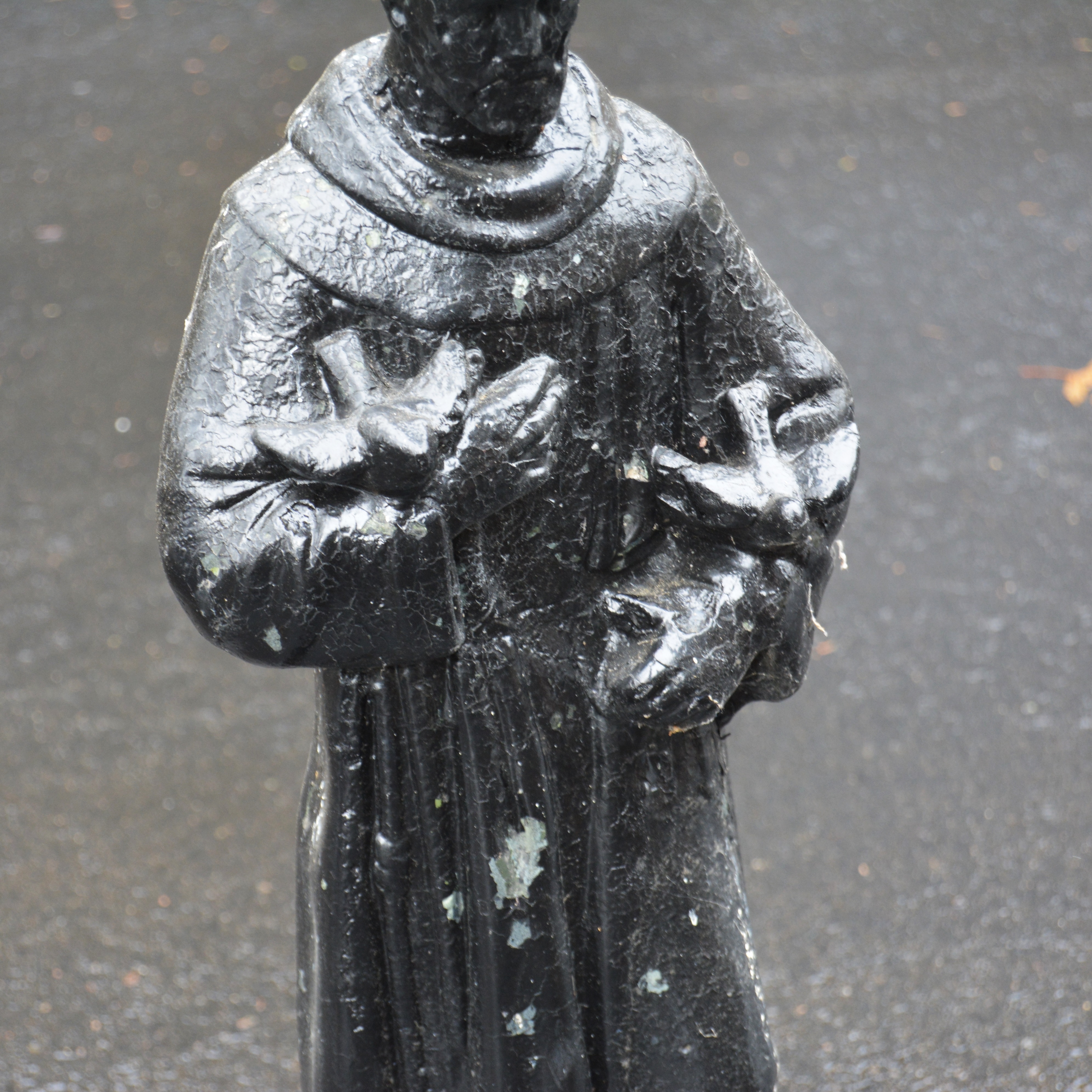 St Francis Painted Concrete Garden Statue