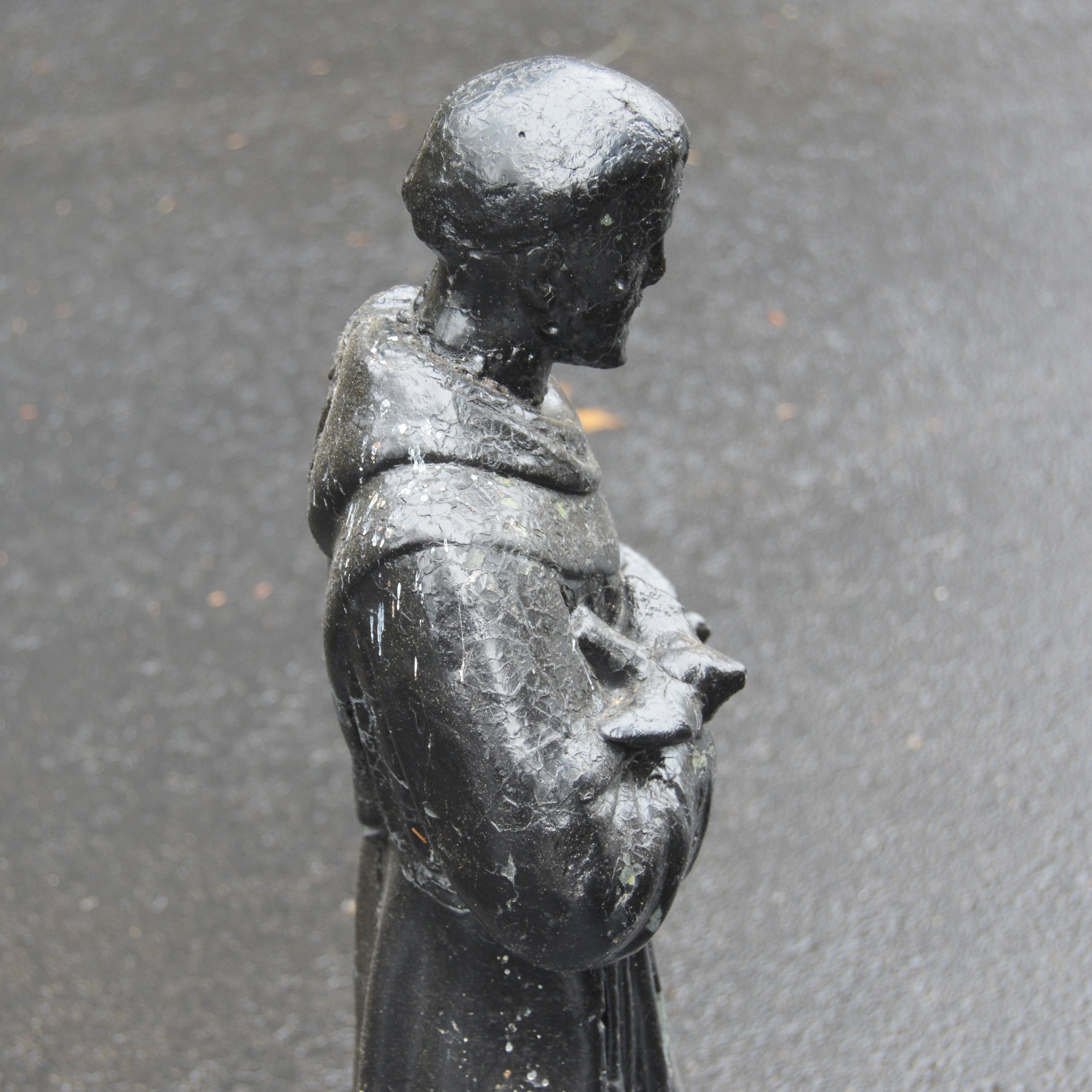 St Francis Painted Concrete Garden Statue