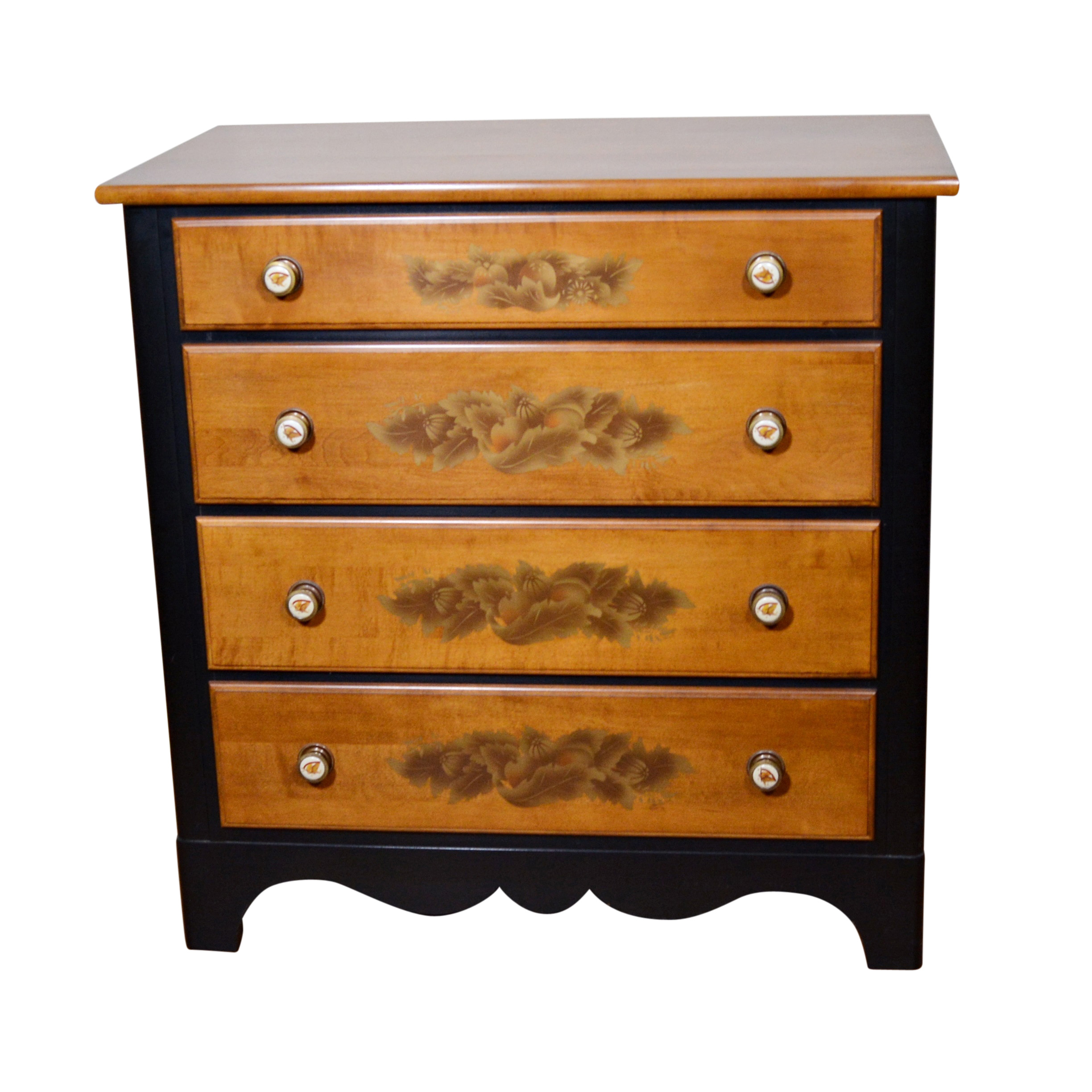 Hitchcock "Avon" Four Drawer Stenciled Chest