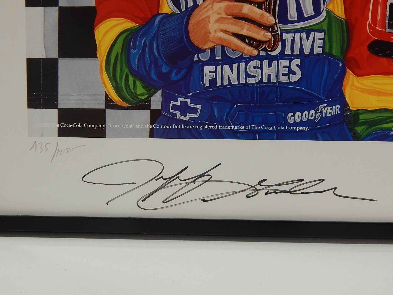 Limited "Taste of Success" Jeff Gordon Signed Lithograph with Artist Signature
