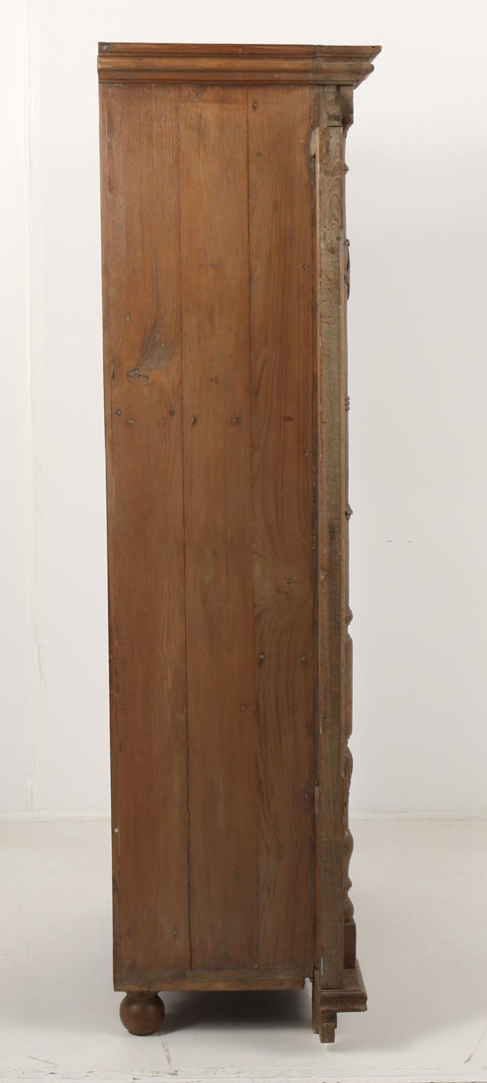 Aesthetic Movement Oak Bookcase with Inset Tiles, Late 19th Century