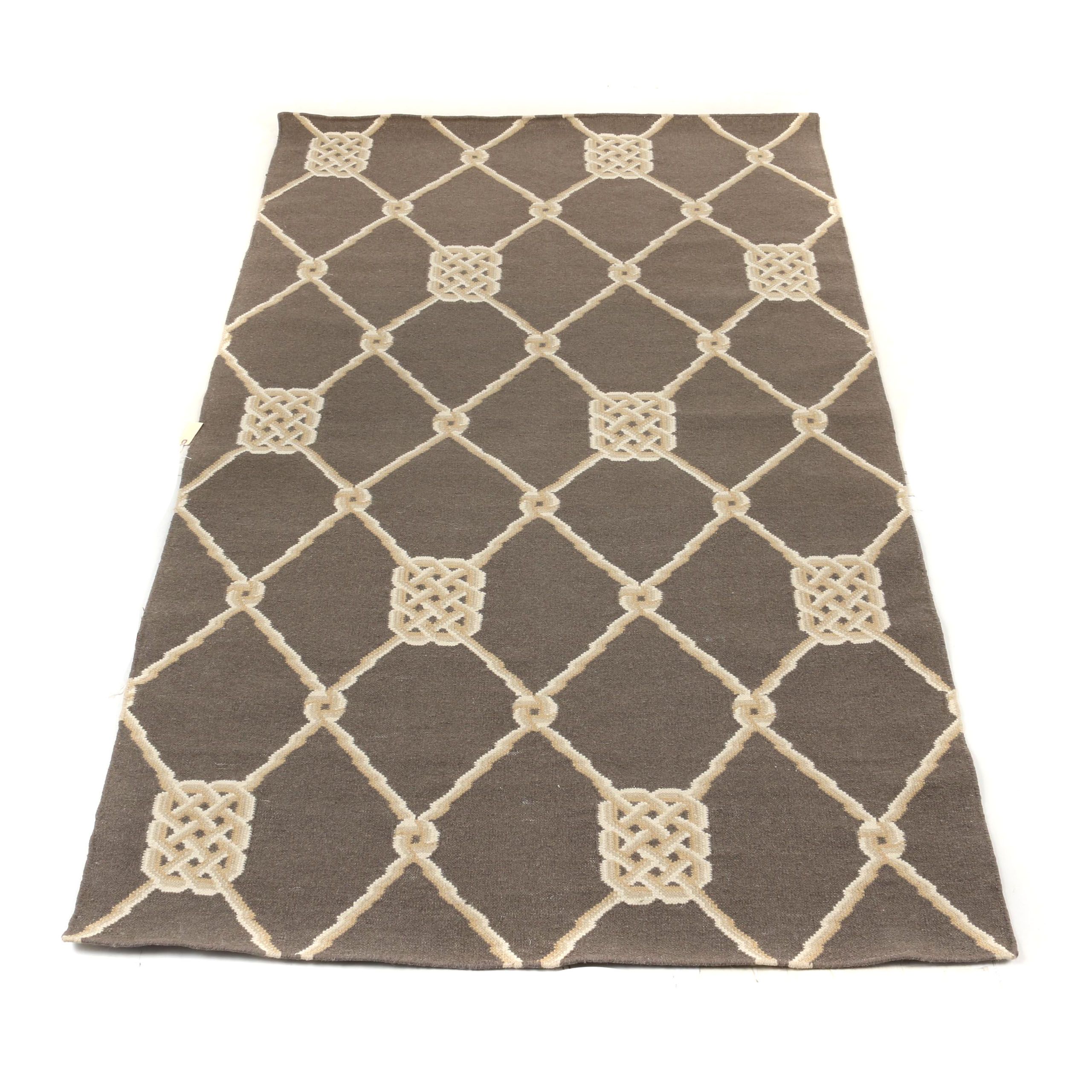 Handwoven Indian Surya "Frontier" Wool Rug