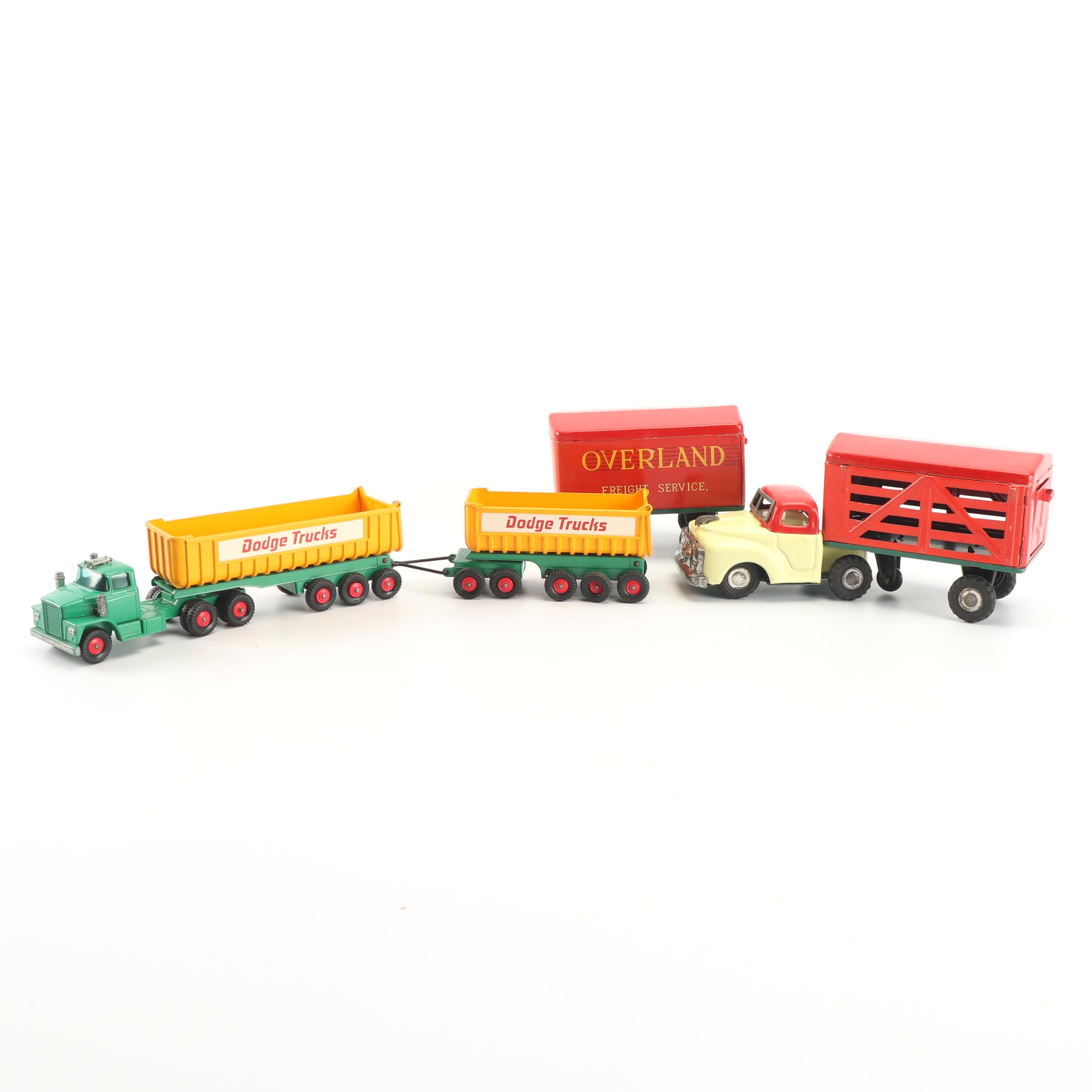 Die-Cast Tractor Trailers Including Gamaichi