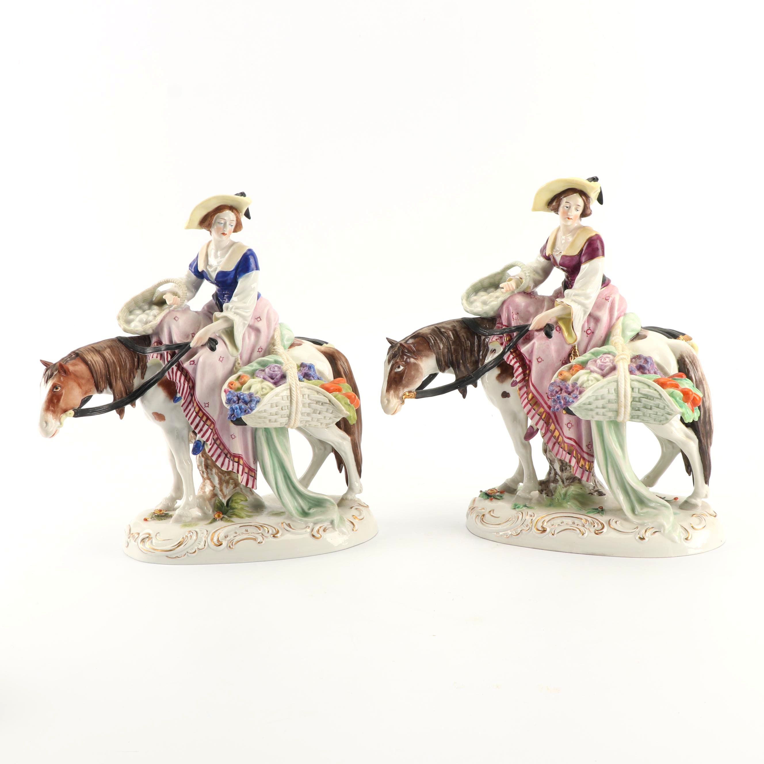 Felix Zeh Scheibe Alsbach German Porcelain Figurines