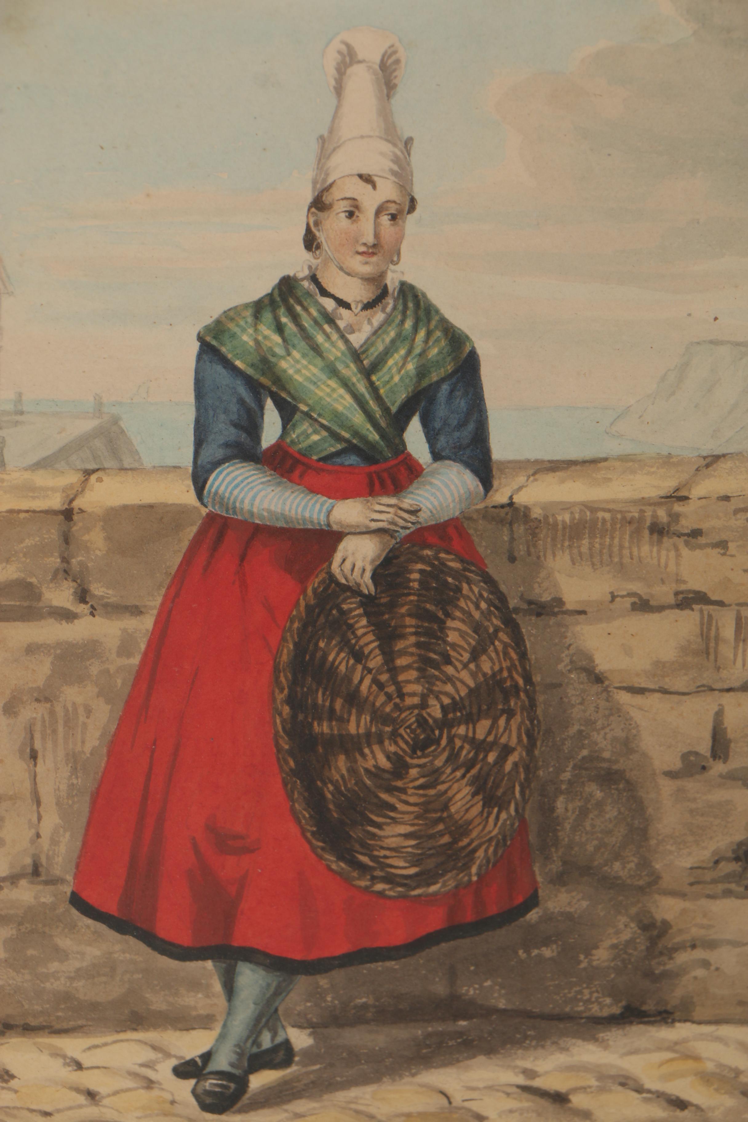 Watercolor Painting in the Manner of Louis Marie Lante