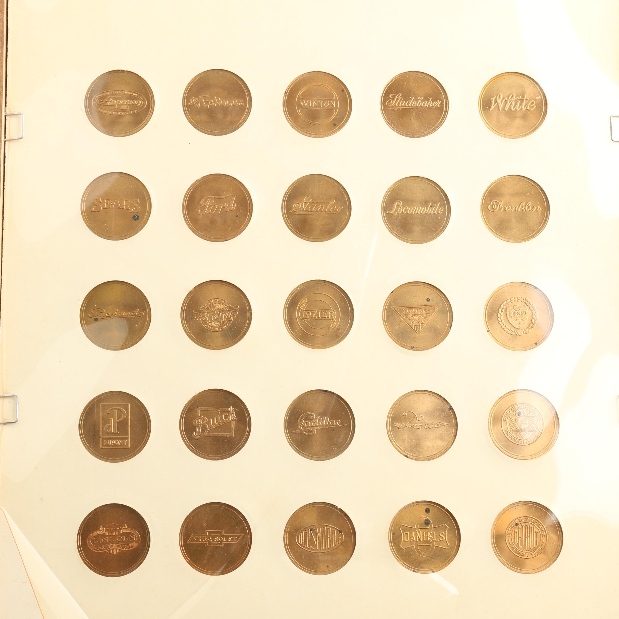"Antique Car Coin Collection" Franklin Mint Coin Set