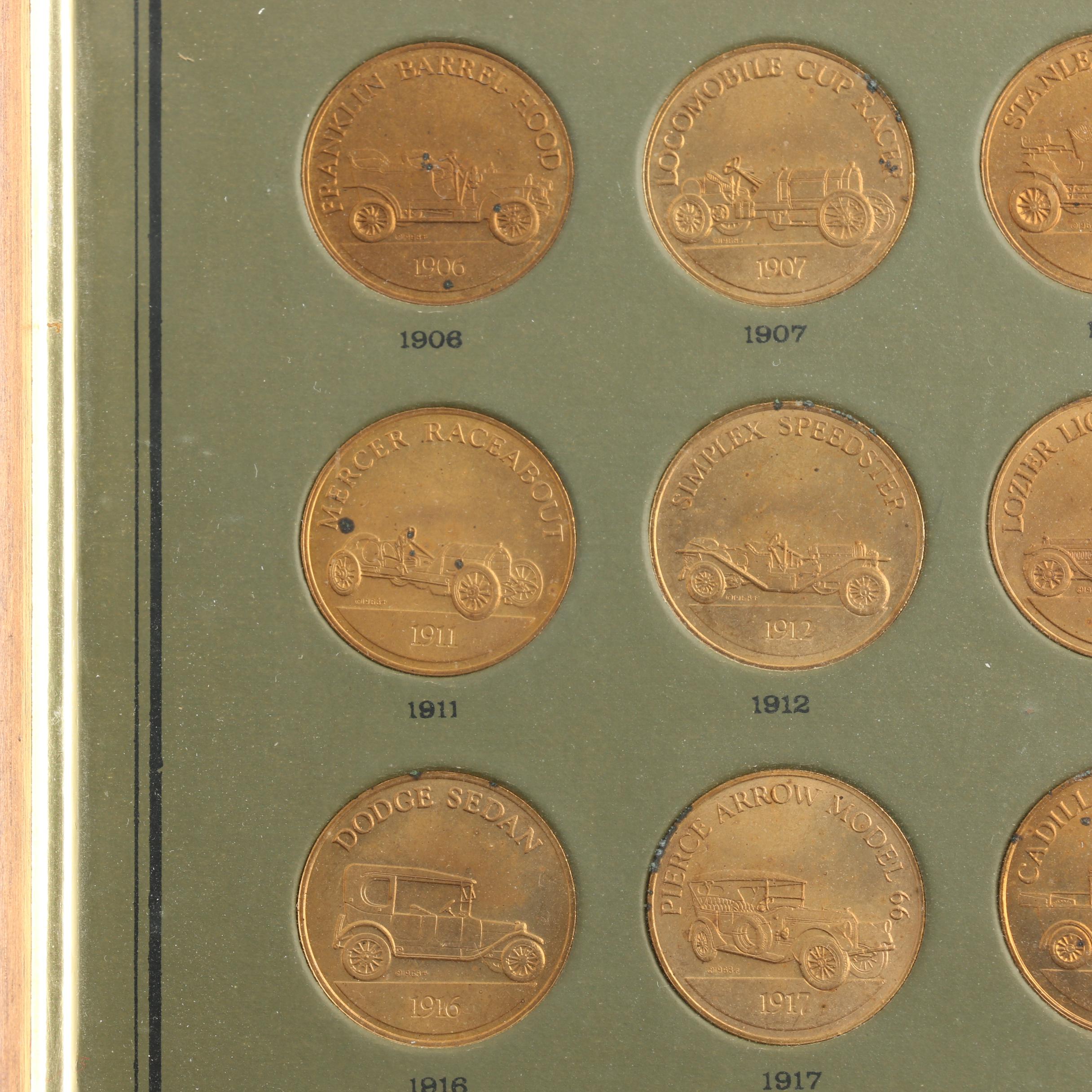"Antique Car Coin Collection" Franklin Mint Coin Set