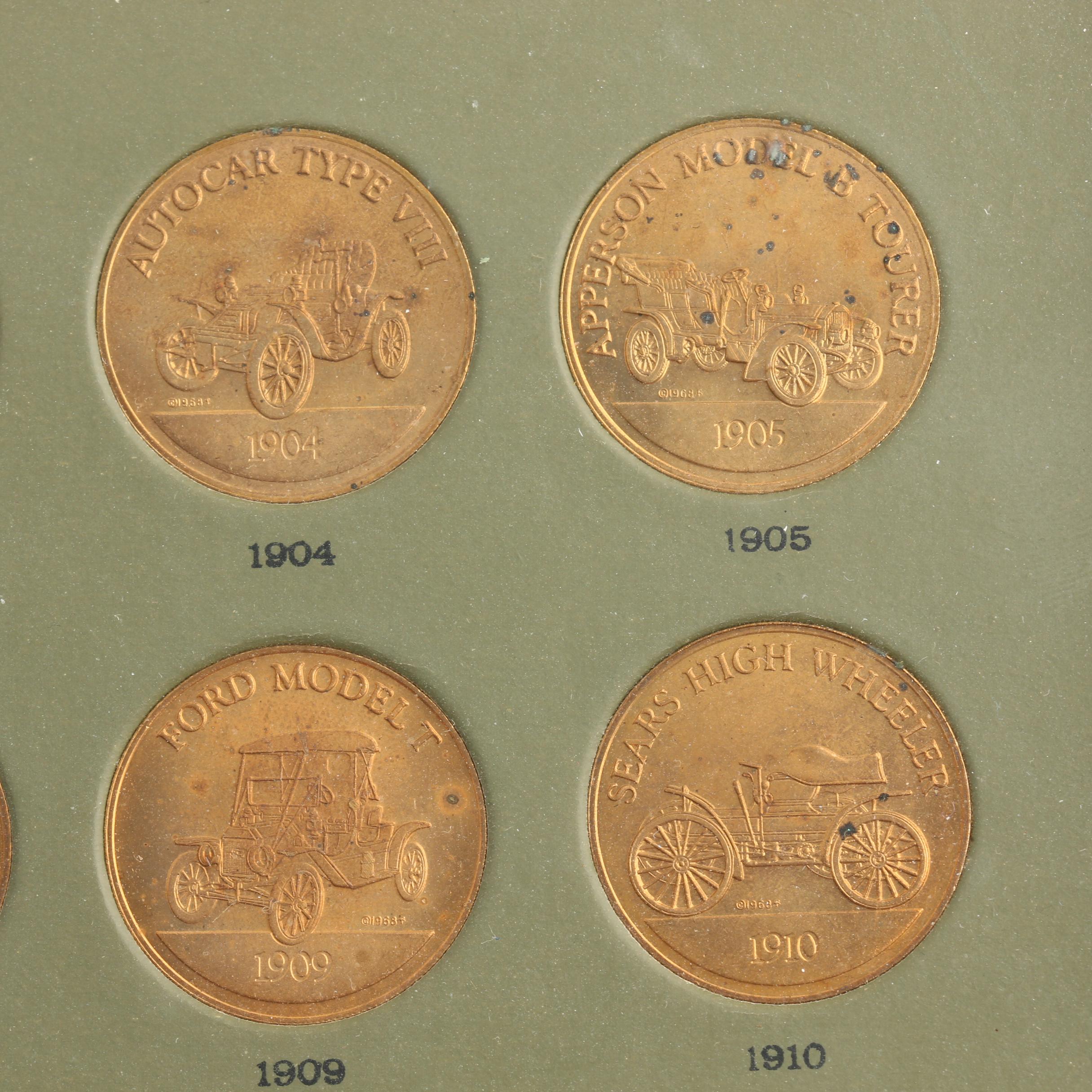 "Antique Car Coin Collection" Franklin Mint Coin Set