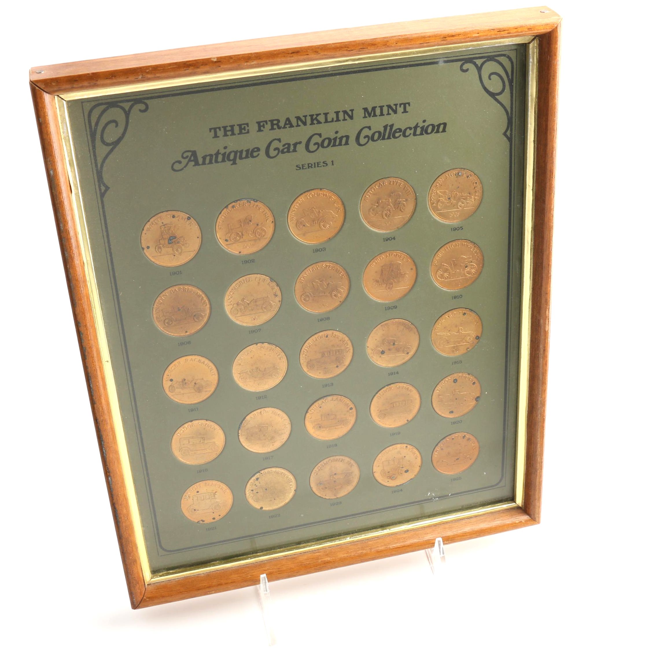 "Antique Car Coin Collection" Franklin Mint Coin Set