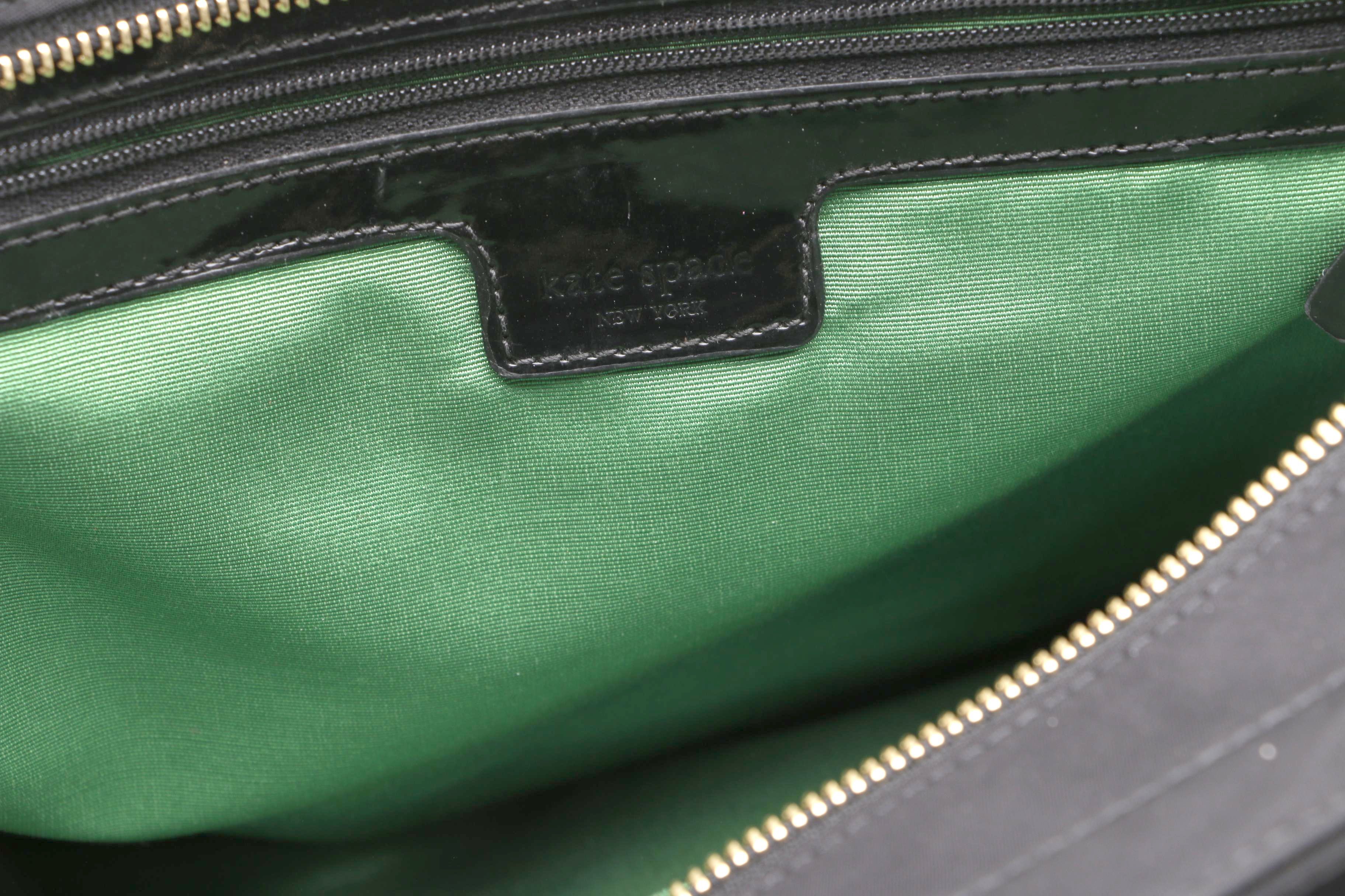 Tory Burch Thea Red Leather and Kate Spade New York Black Nylon Totes