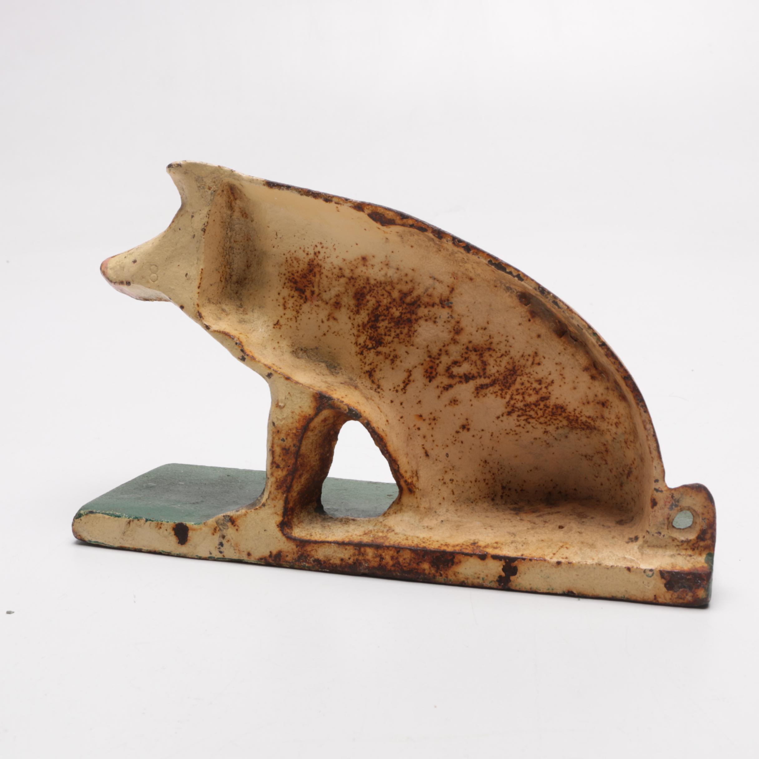 "Pink Pig" Cast Iron Doorstop