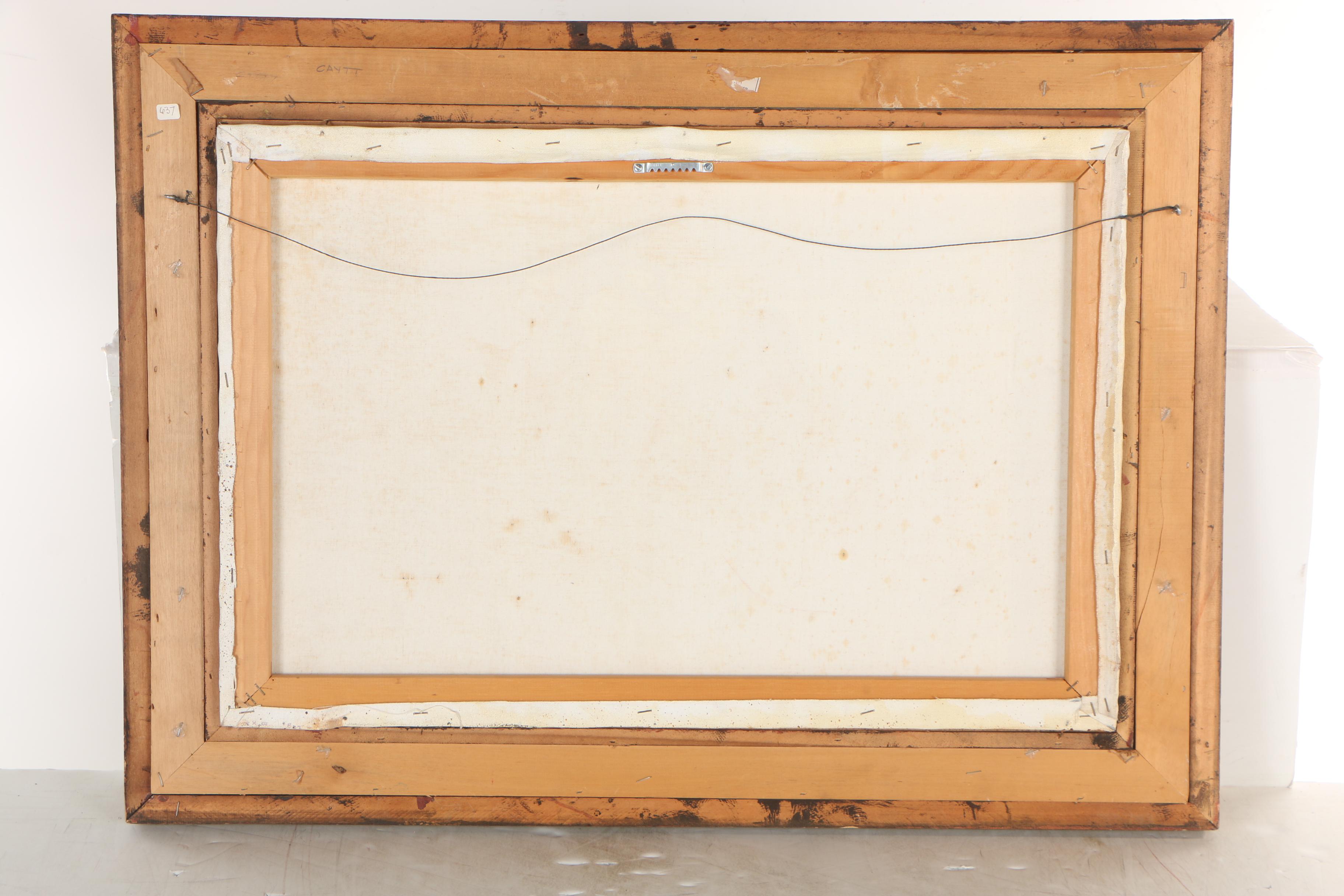 Walter Skyeagle Oil Painting of Native American Hunting Scene