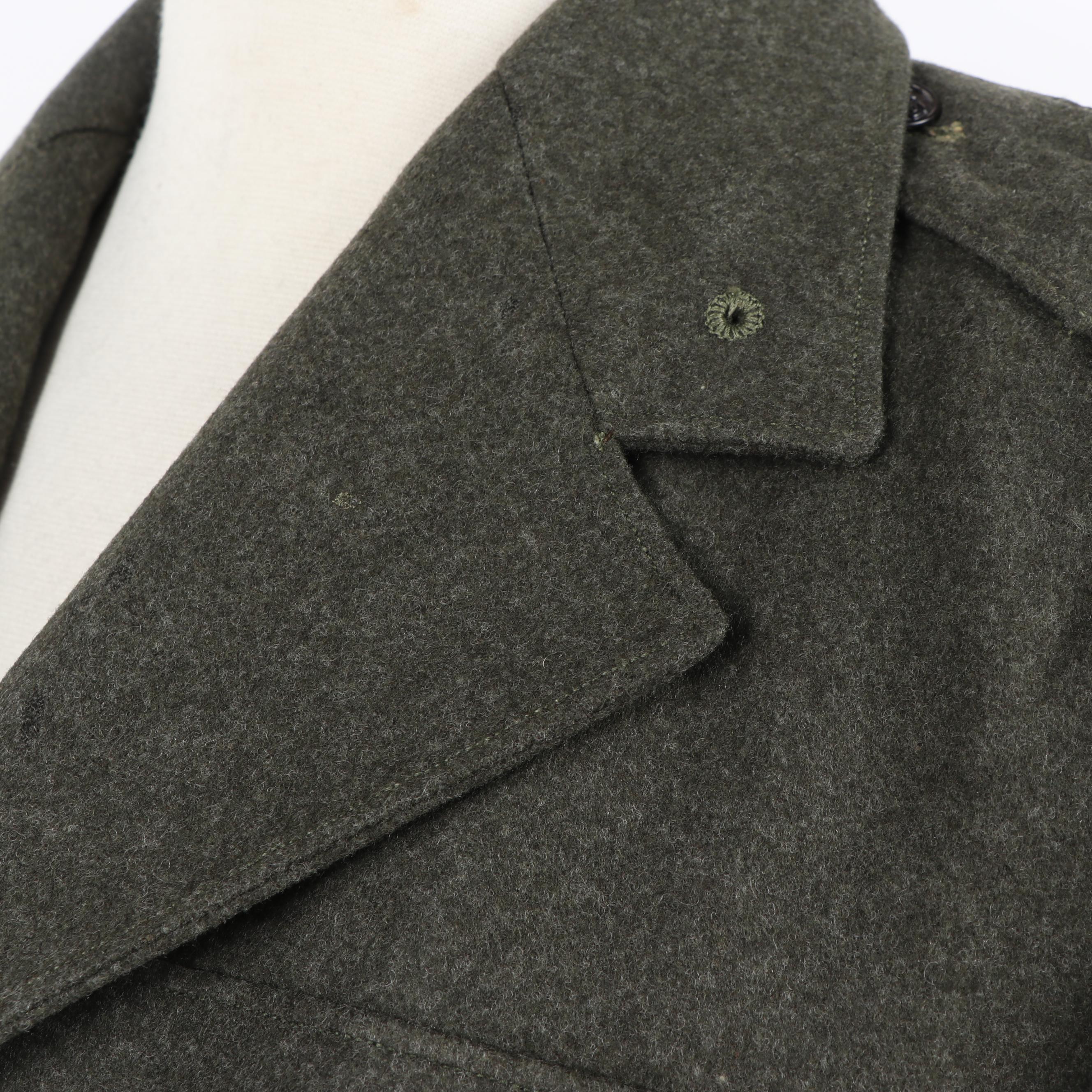 United States Marine PFC Rank Overcoat with Garrison Cap and Belt Buckle