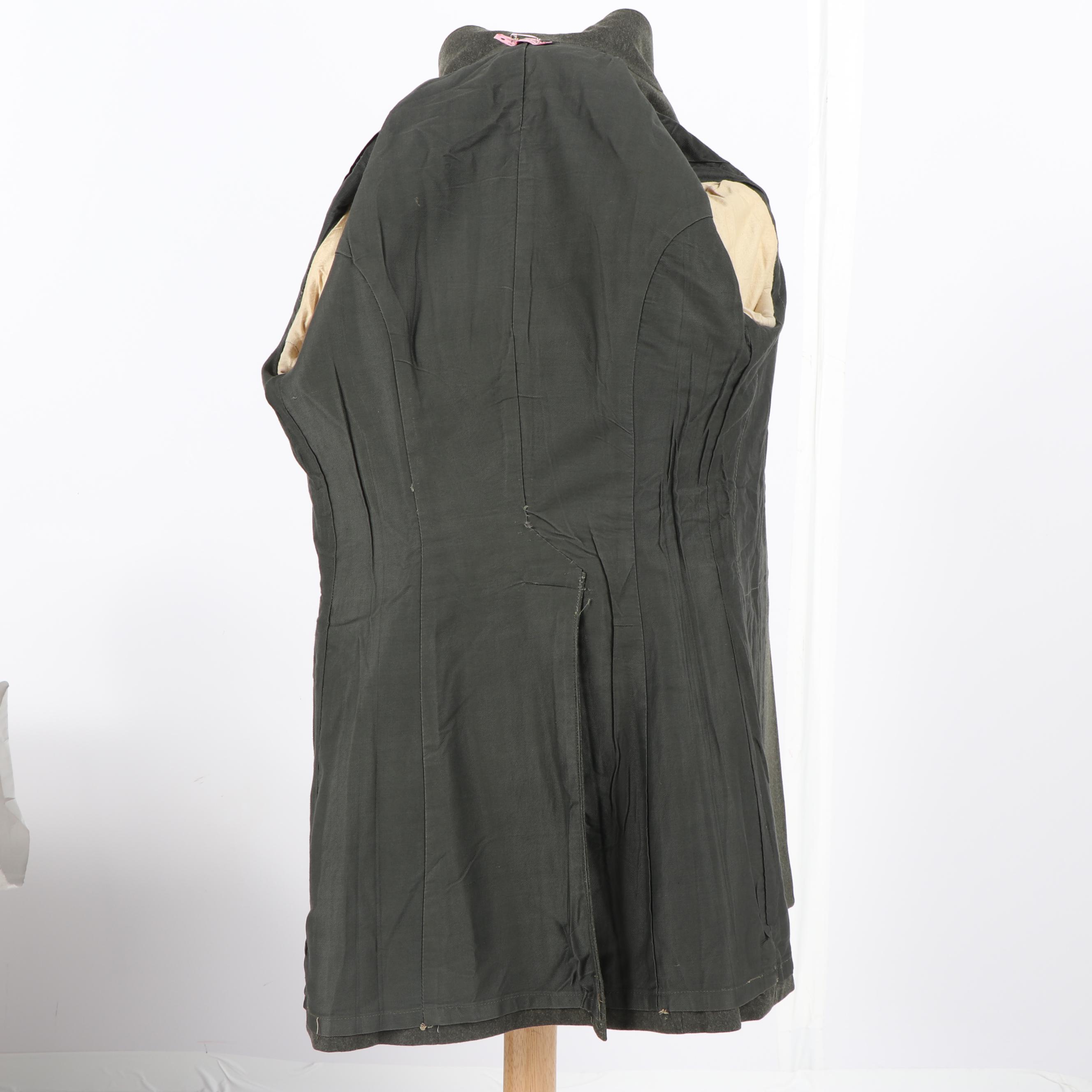 United States Marine PFC Rank Overcoat with Garrison Cap and Belt Buckle