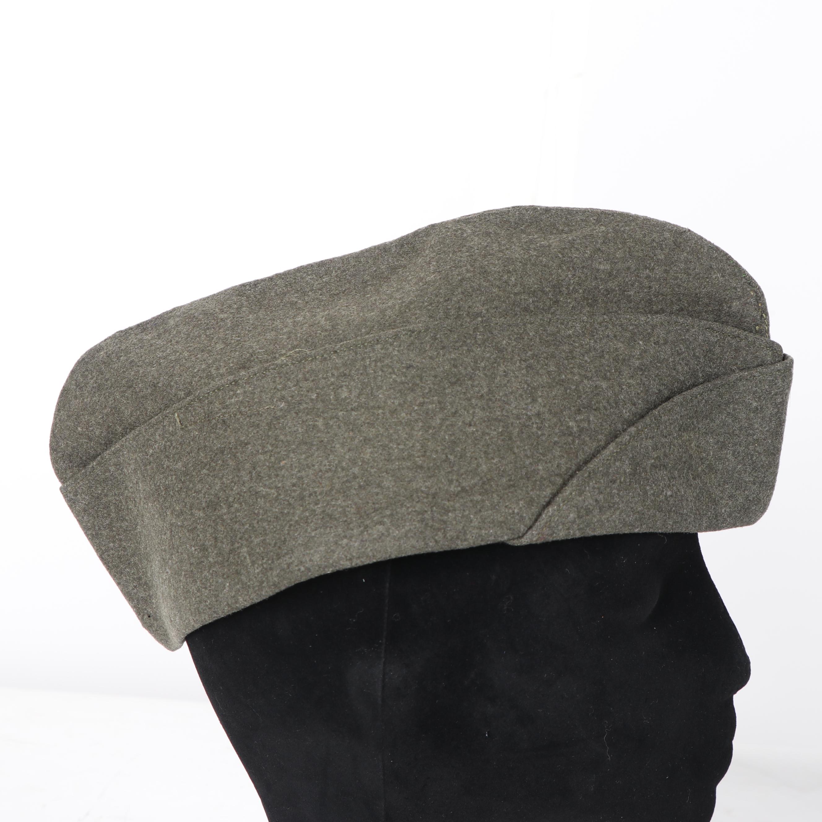 United States Marine PFC Rank Overcoat with Garrison Cap and Belt Buckle