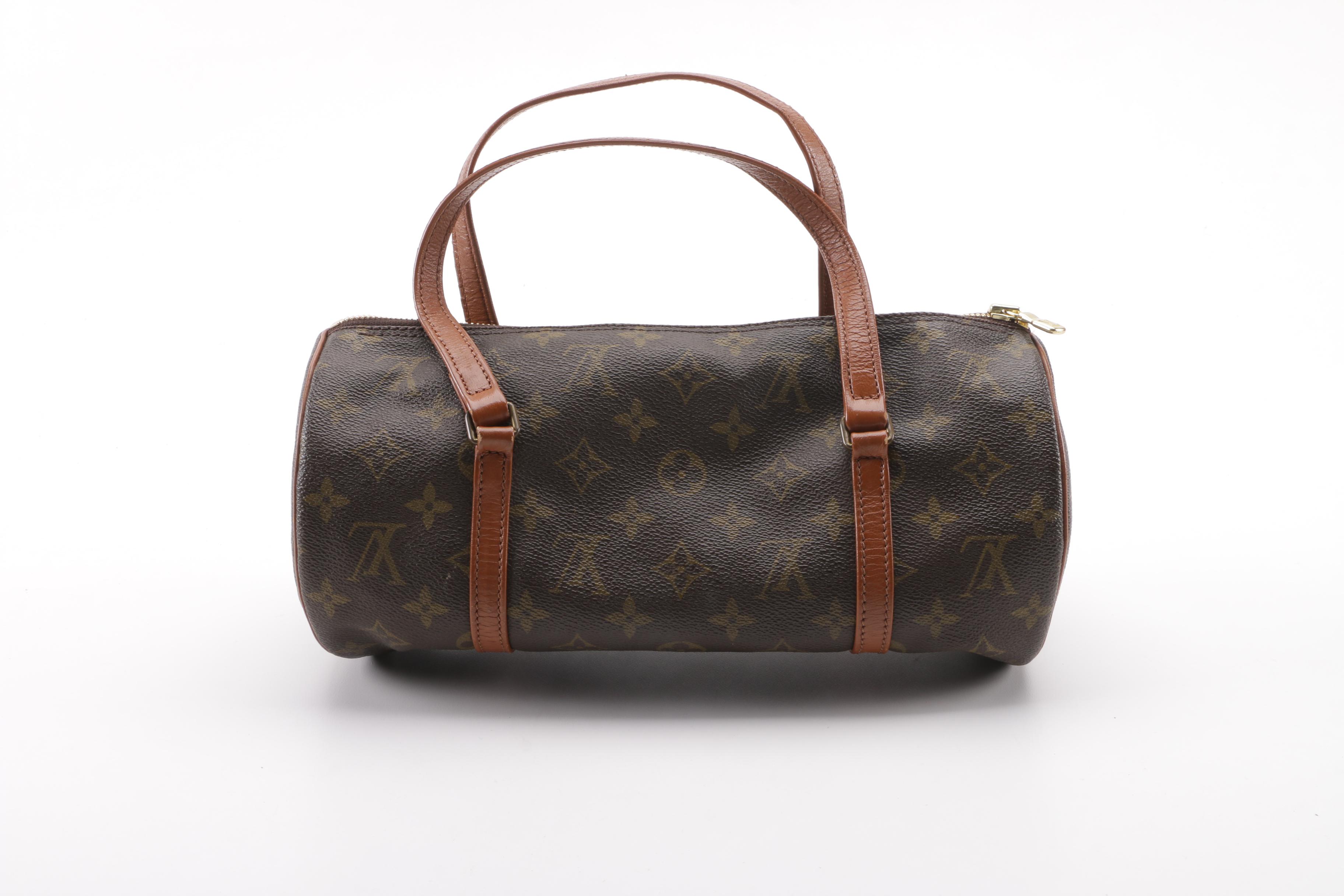 1982 Vintage Louis Vuitton Paris Papillon 30 Monogram Canvas Barrel Bag