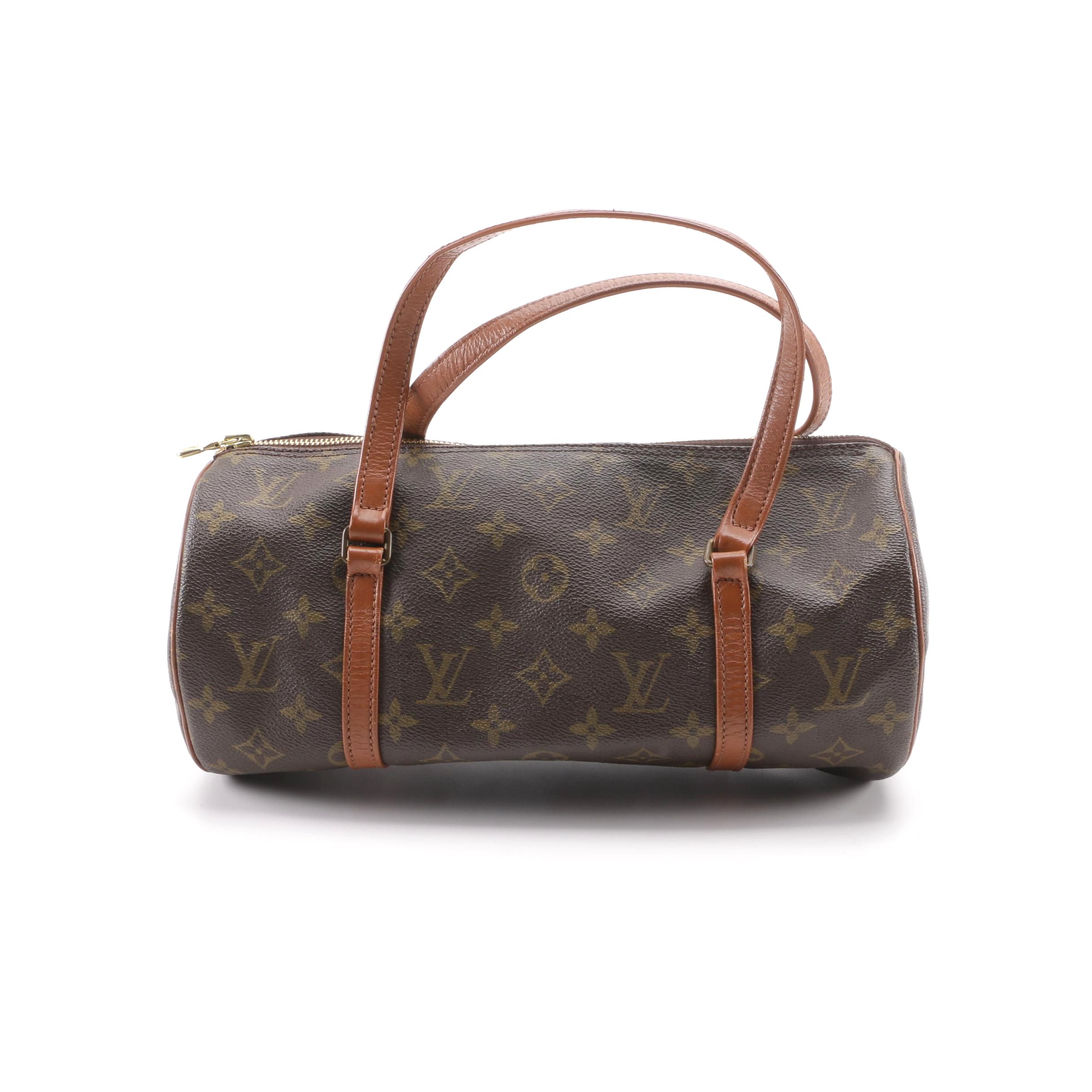 1982 Vintage Louis Vuitton Paris Papillon 30 Monogram Canvas Barrel Bag