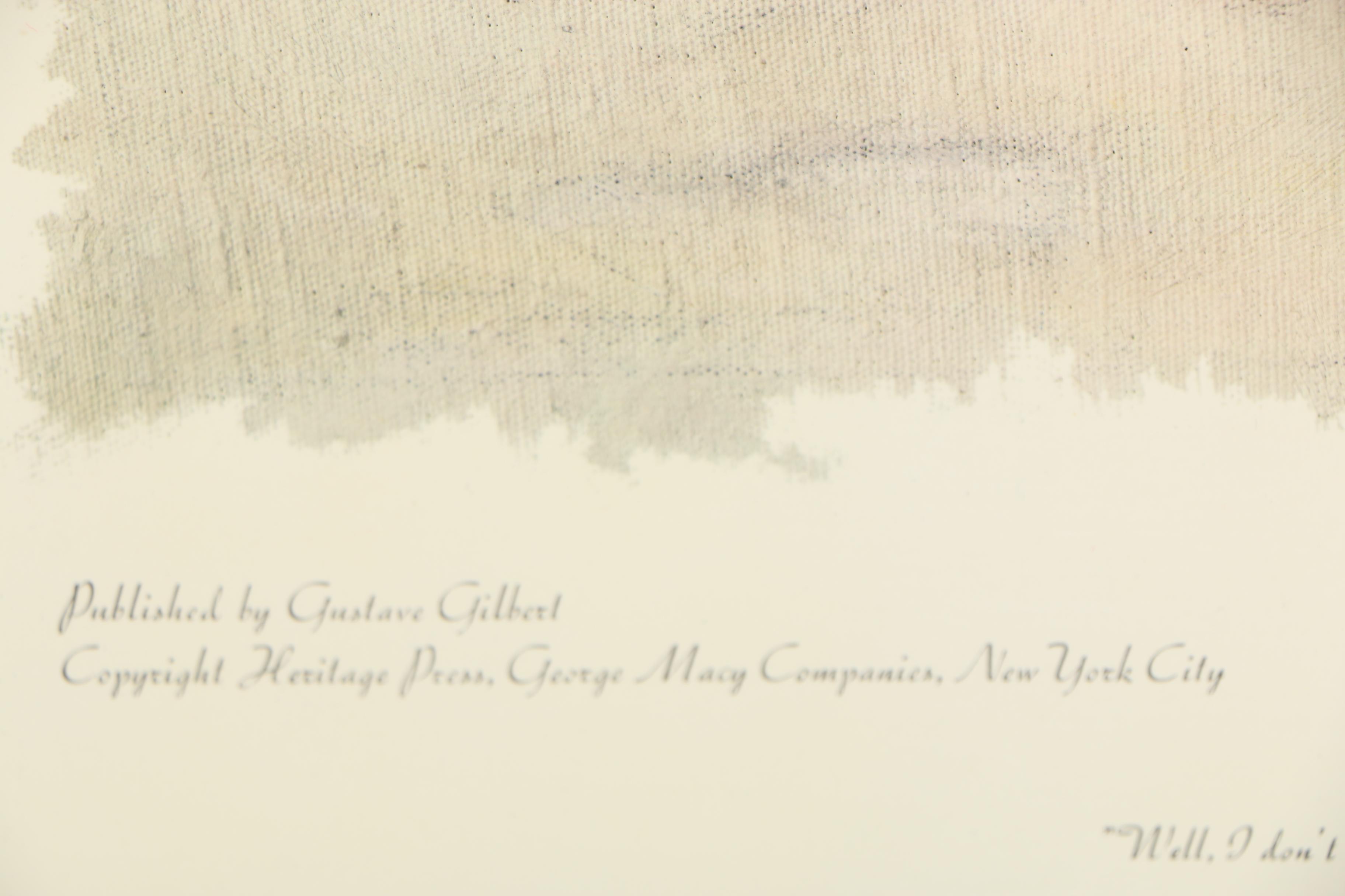 Max Jaffe Callotype after Norman Rockwell "Tom Sawyer"