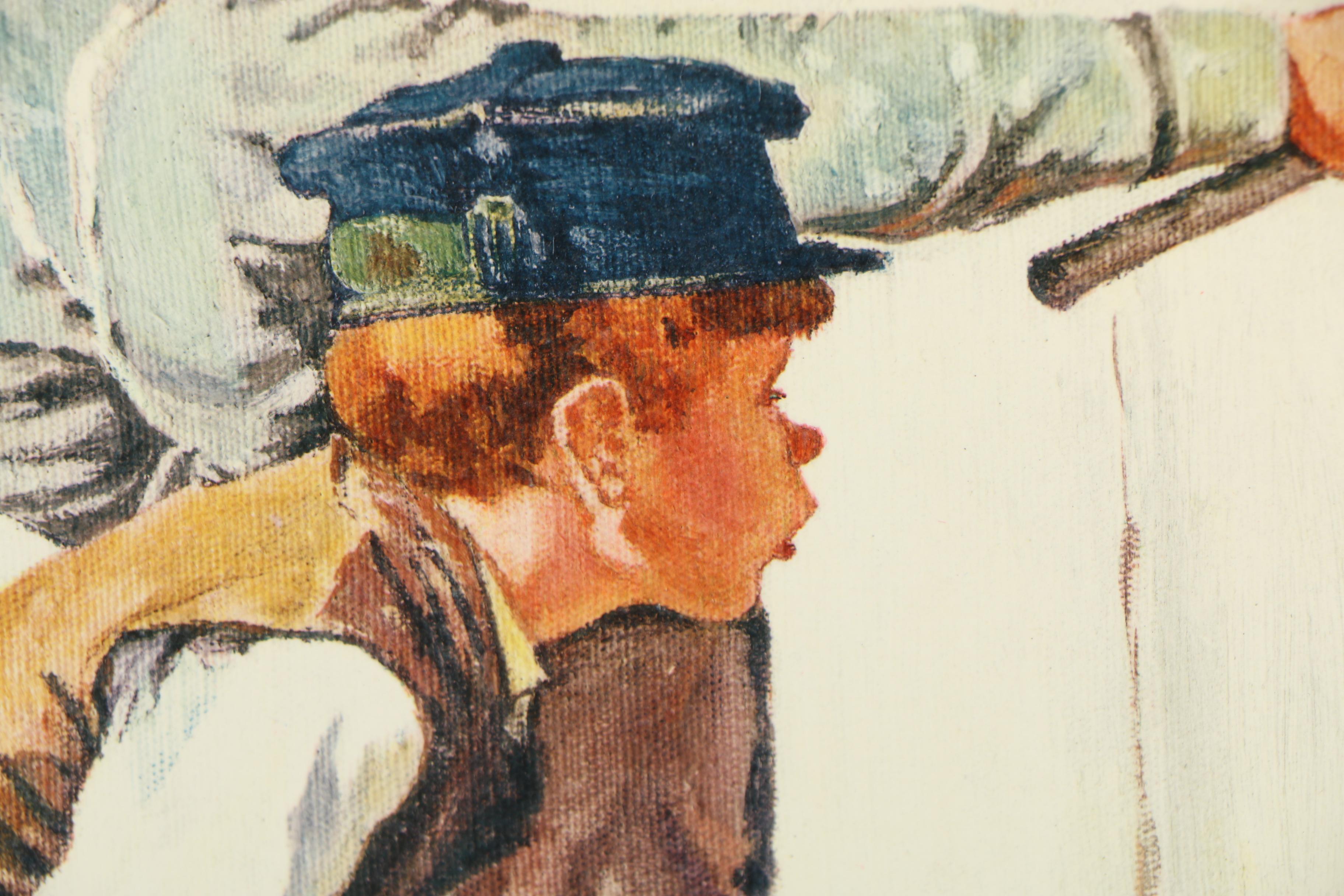 Max Jaffe Callotype after Norman Rockwell "Tom Sawyer"