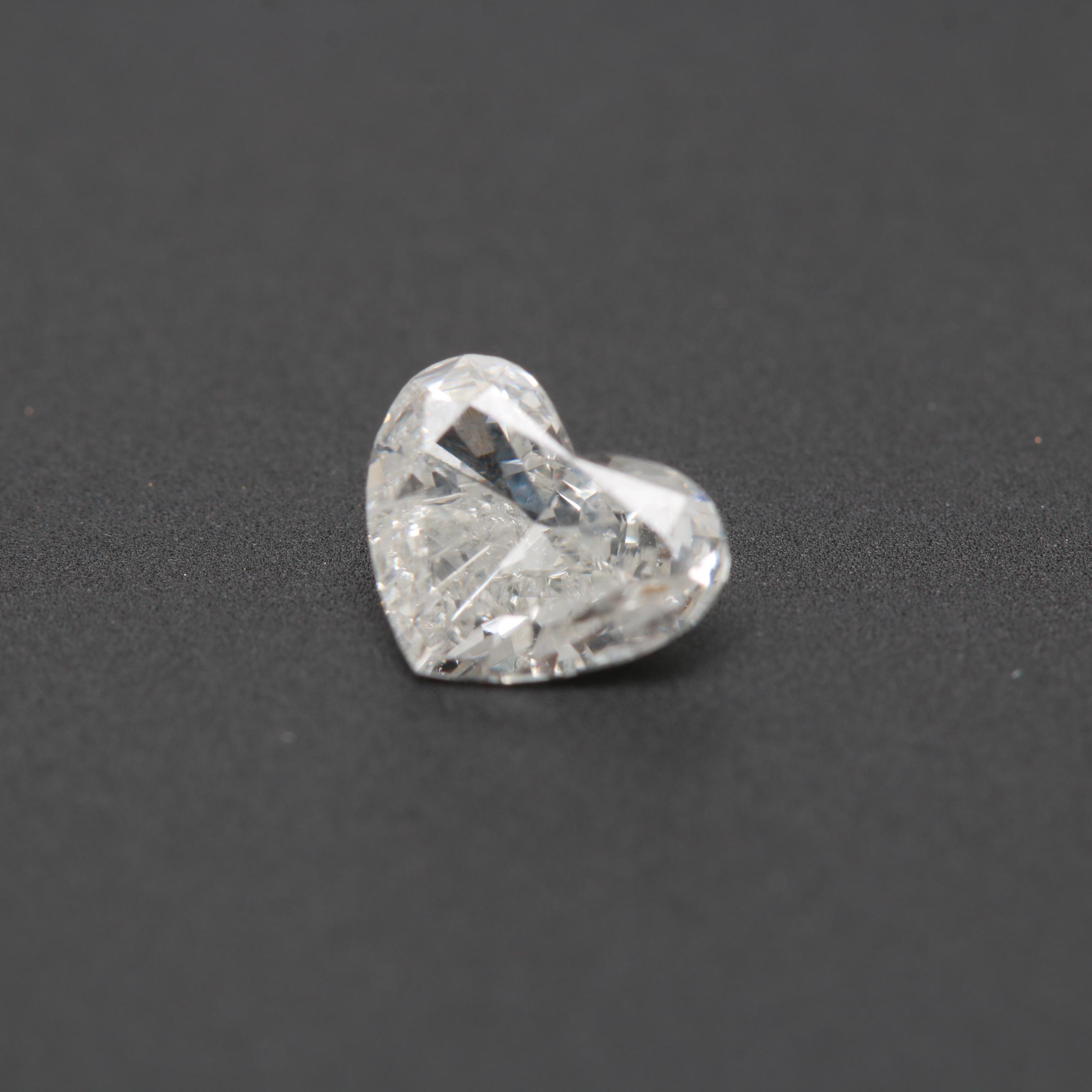 0.54 CT Loose Heart Shaped Diamond