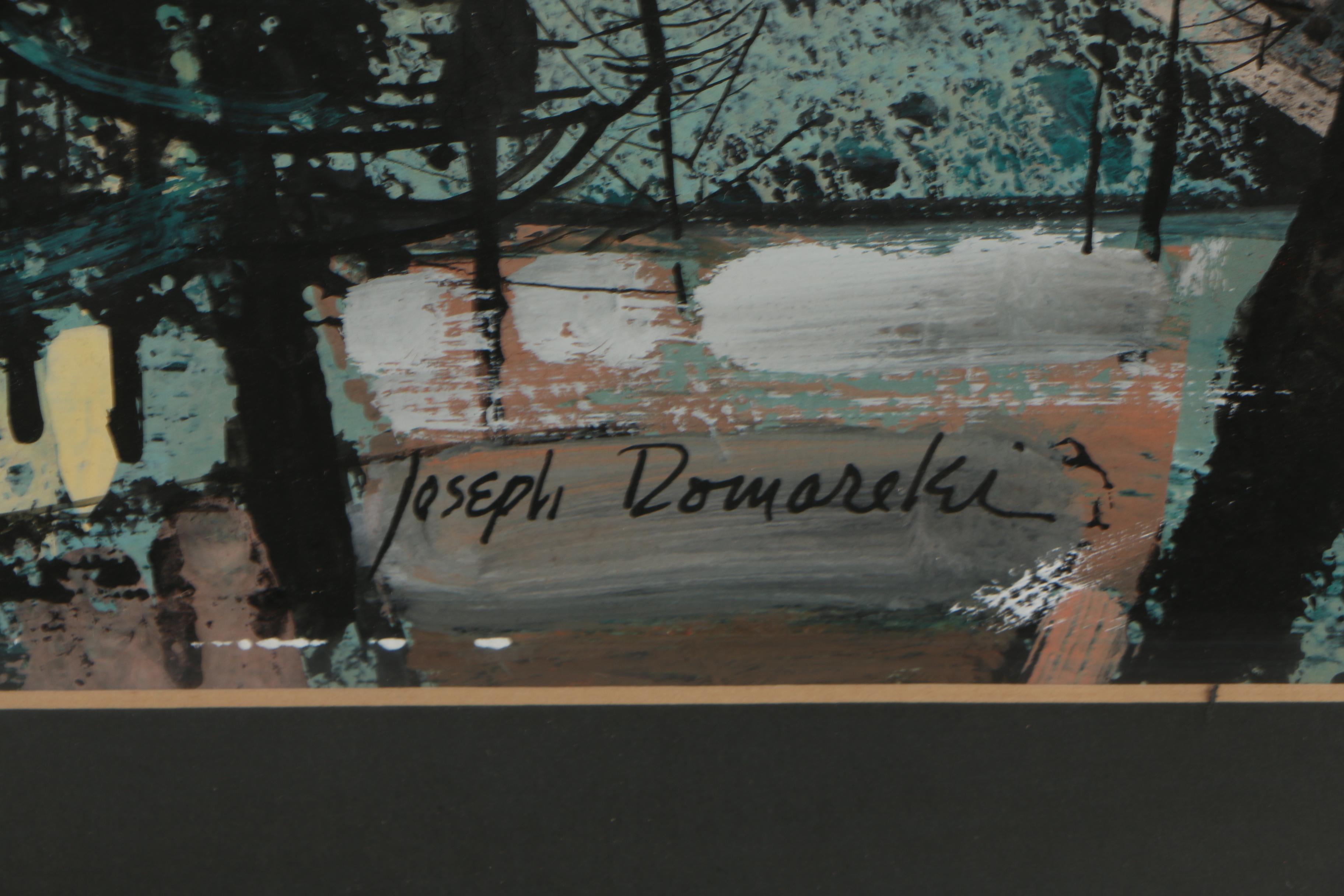 Joseph Domareki Abstract Oil Painting