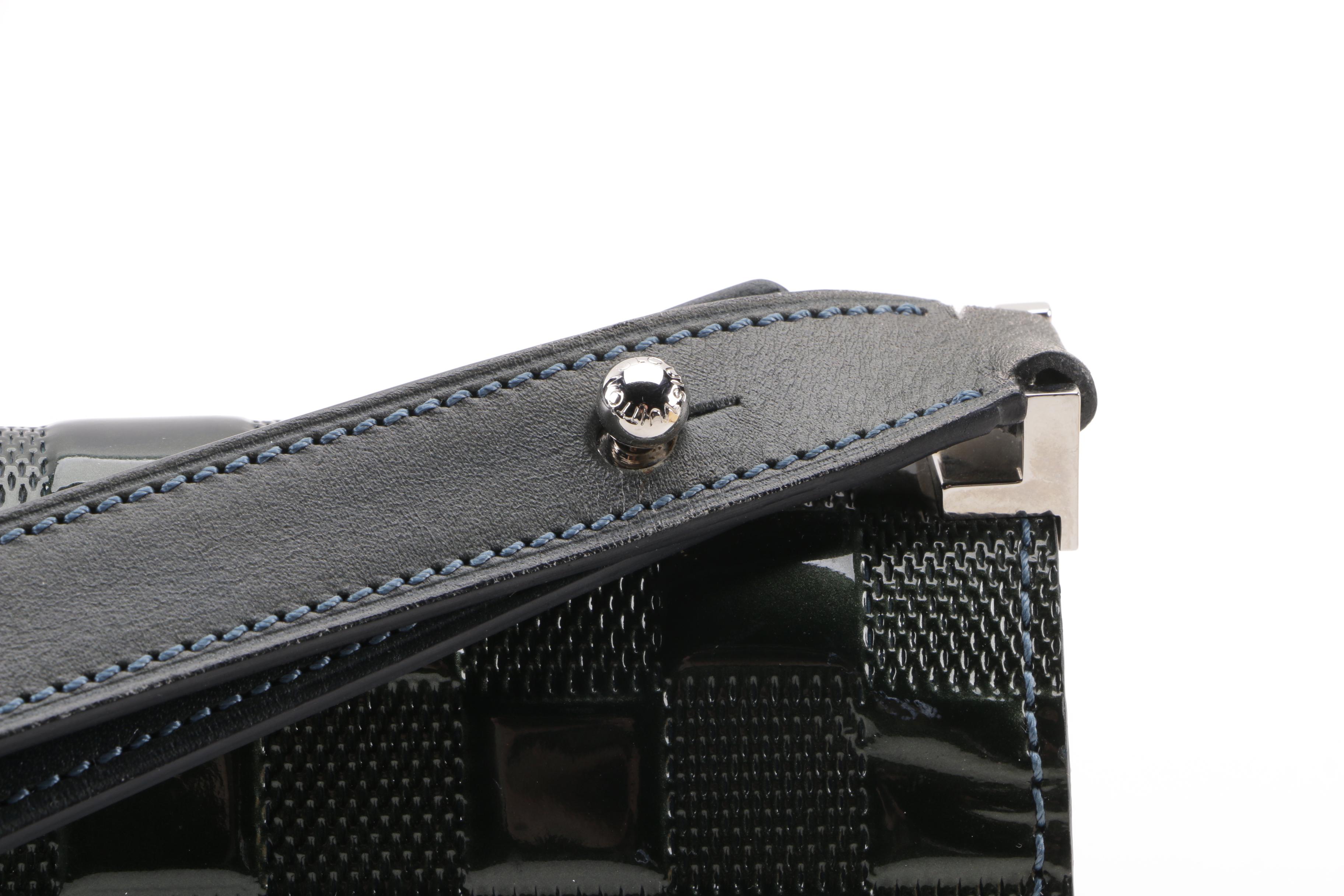 2000 Louis Vuitton Paris Green Damier Vernis Cabaret Bag