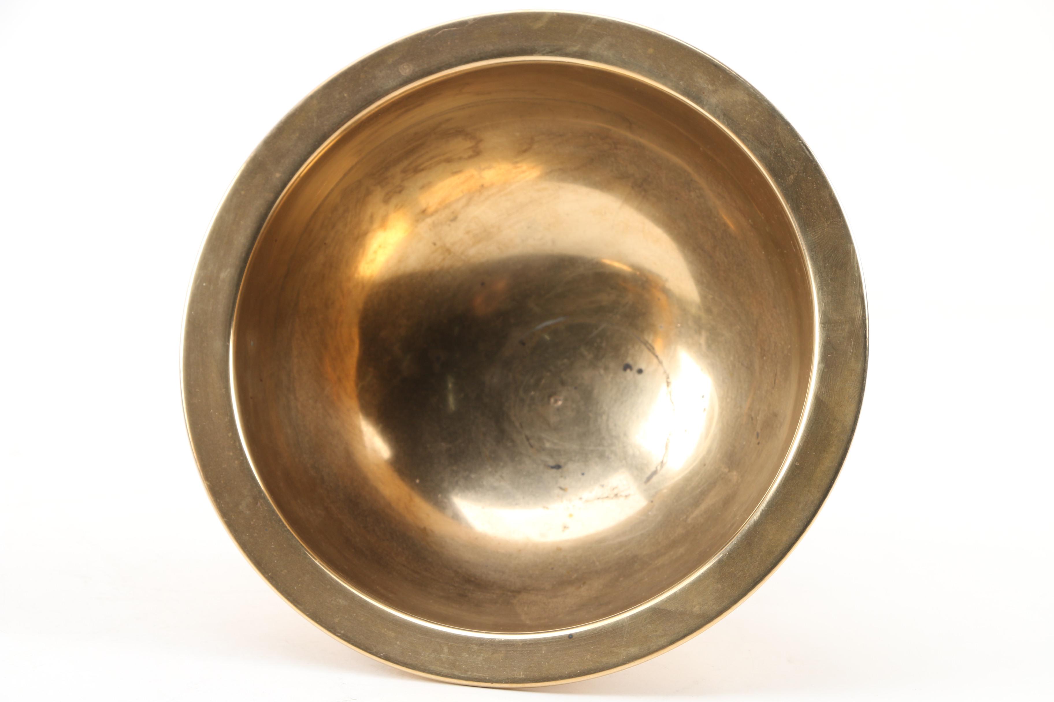 Russian Brass Samovar with Bowl and Tray, Early 20th Century