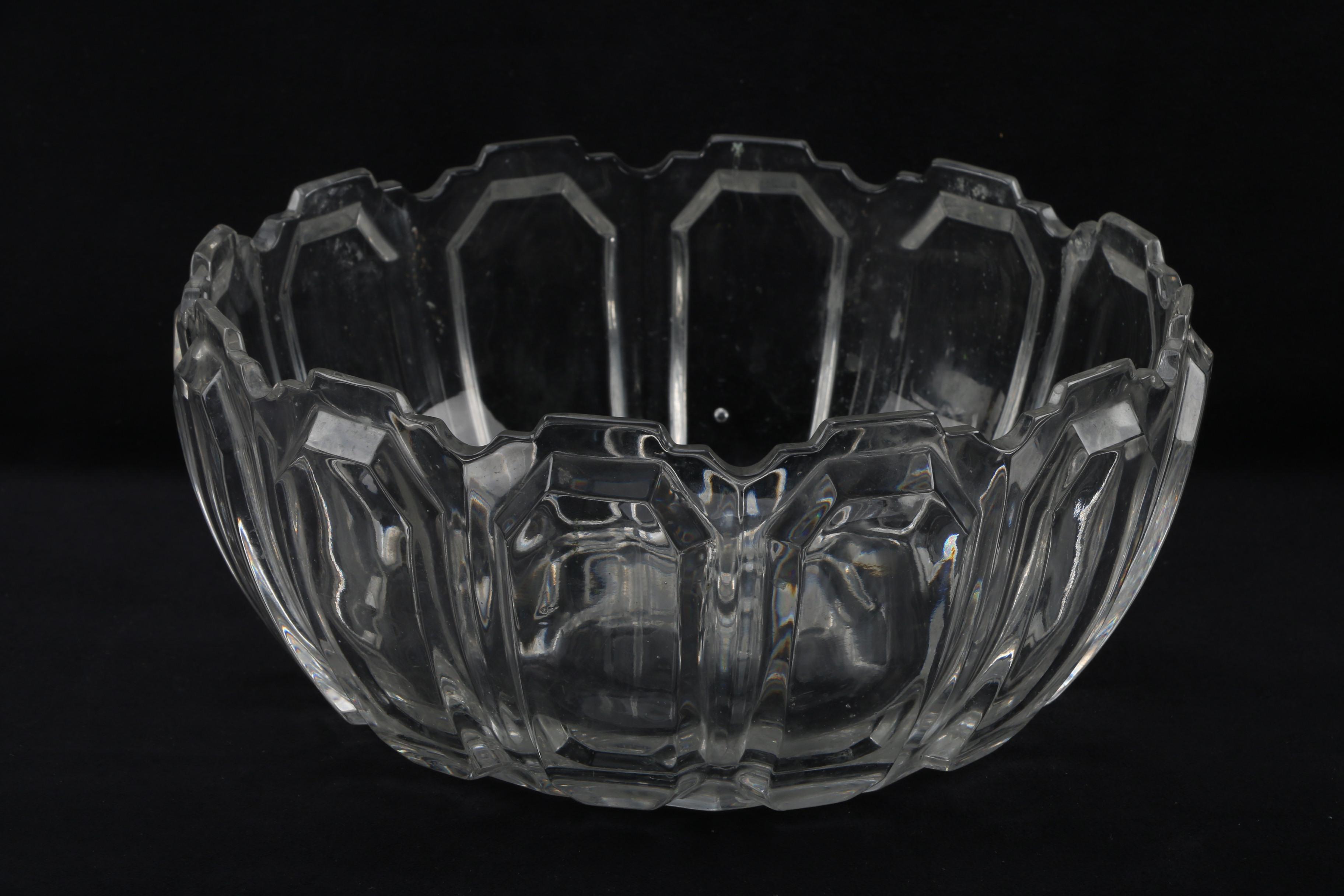 Crystal Bowl with Orrefors "Corona" Medium Bowl