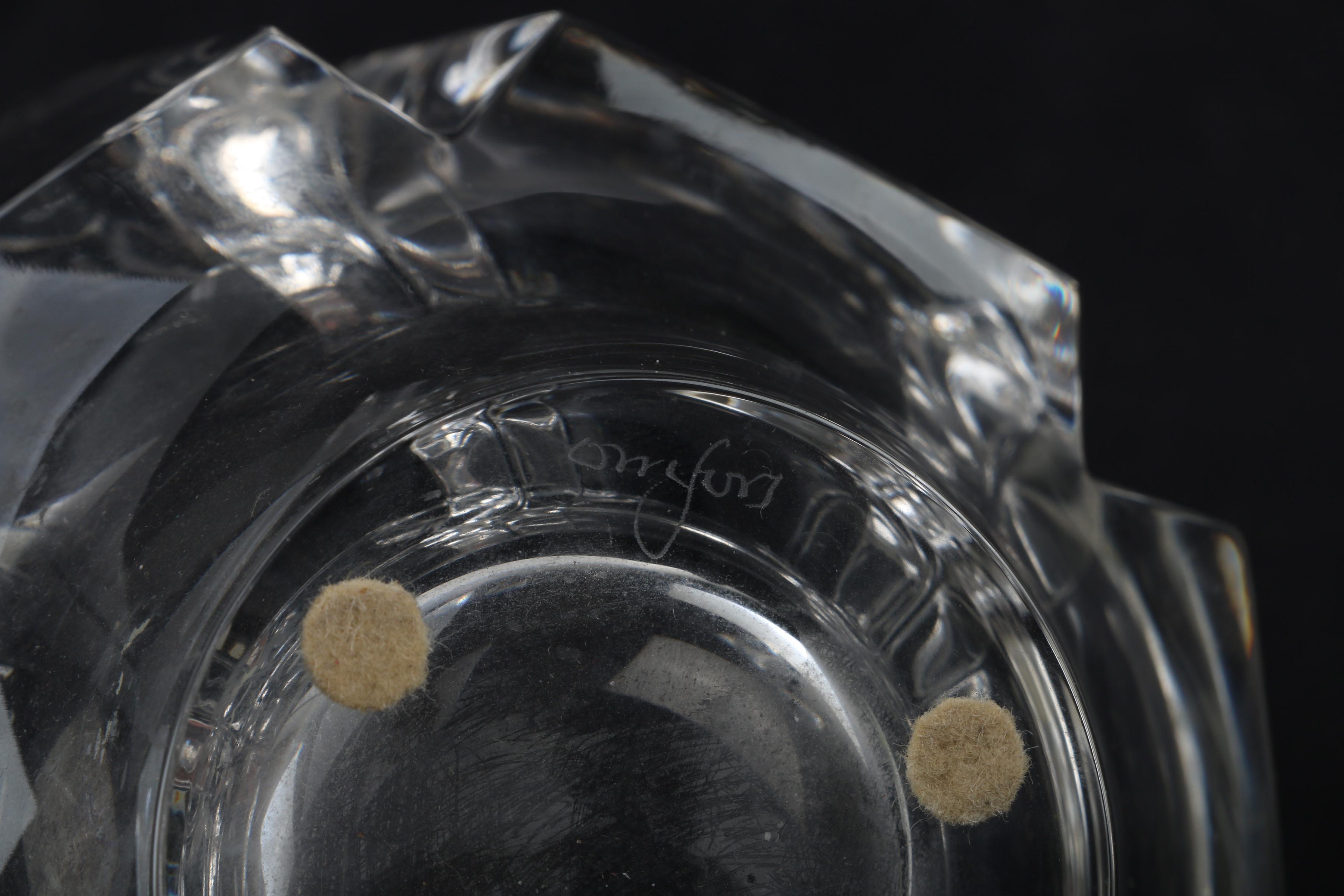 Crystal Bowl with Orrefors "Corona" Medium Bowl