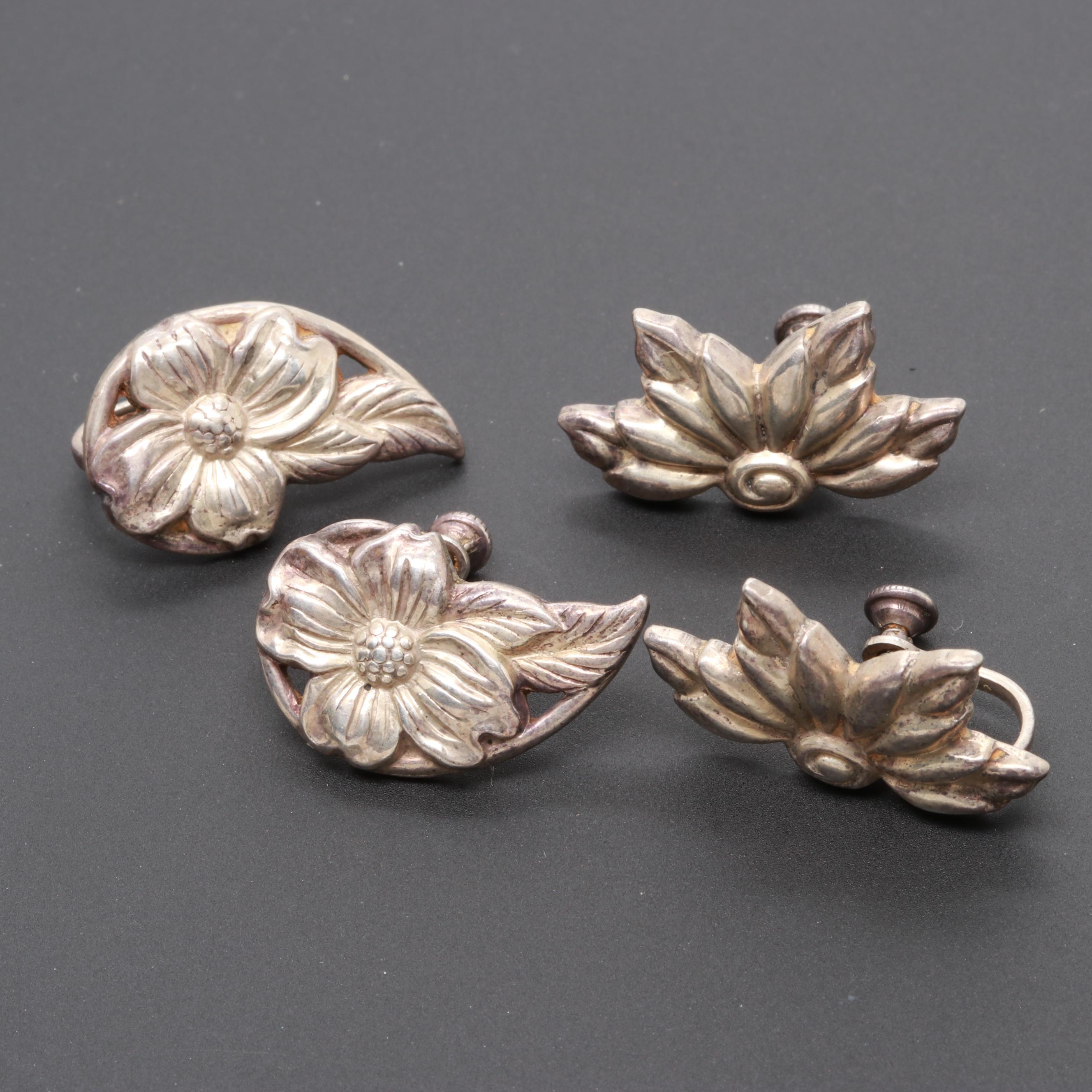 Assortment of Sterling Silver Jewelry Including Glass Accents