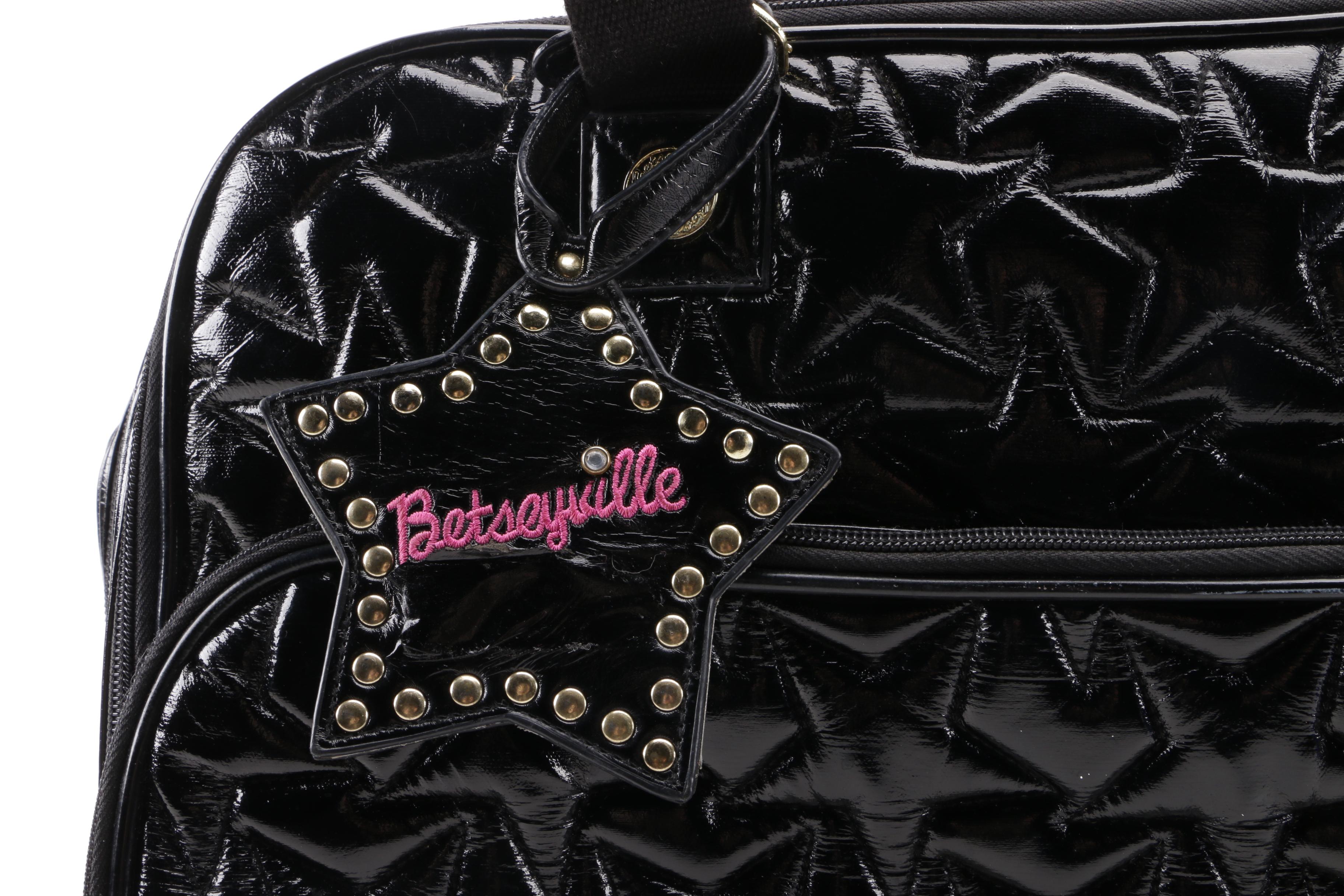 Betsey Johnson Betseyville Rolling Briefcase Weekender Bag