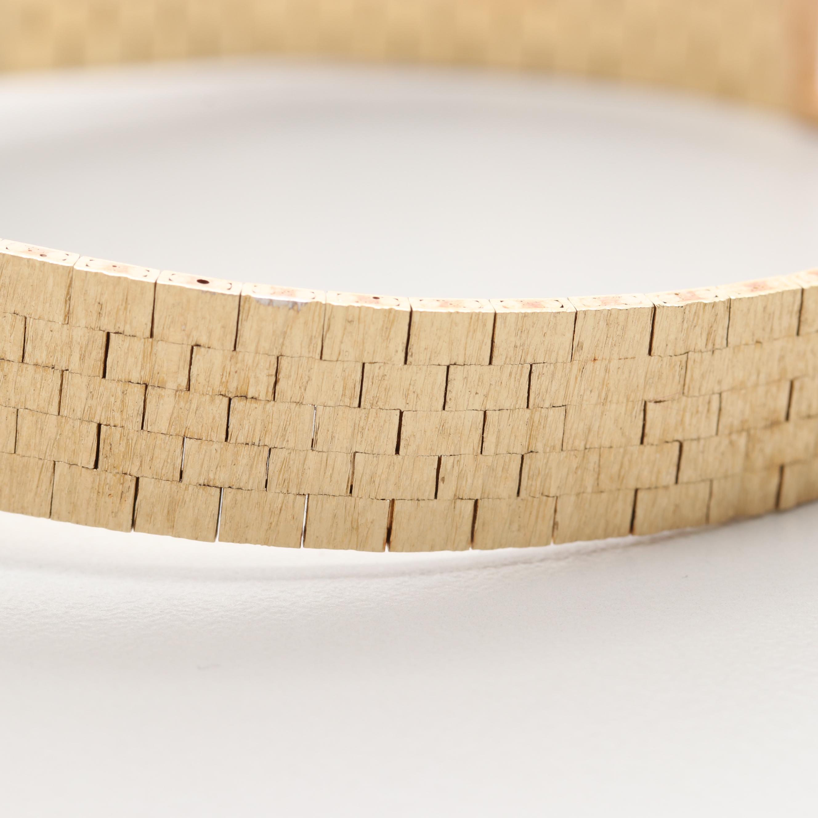 Vintage Lady Elgin 14K Yellow Gold Watch With Diamond Bezel