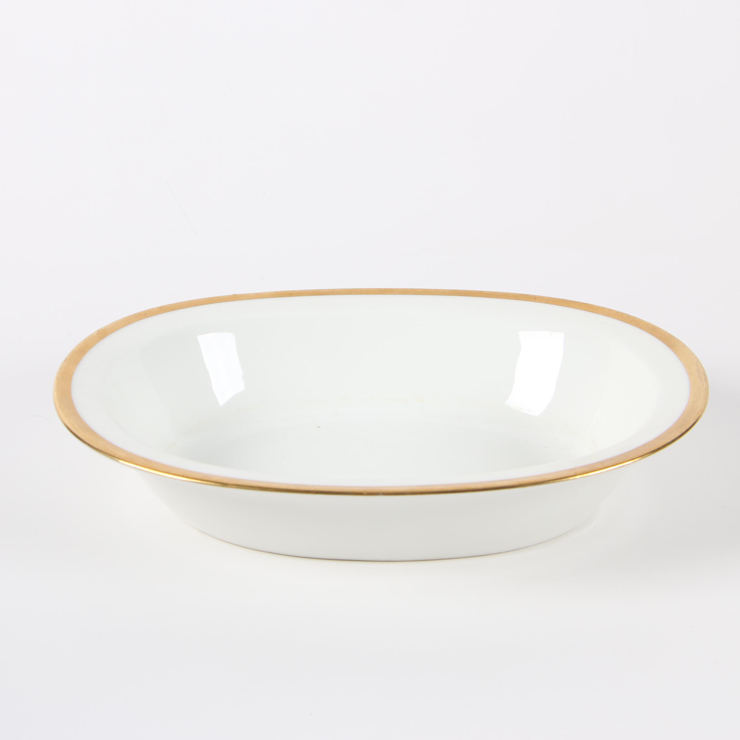 Haviland Limoges Porcelain Dinnerware with Crown Staffordshire Gravy Boat