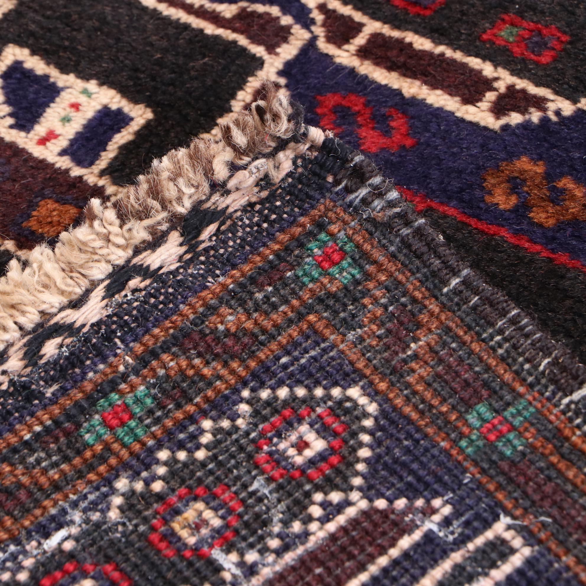 Hand-Knotted Afghani War Rug