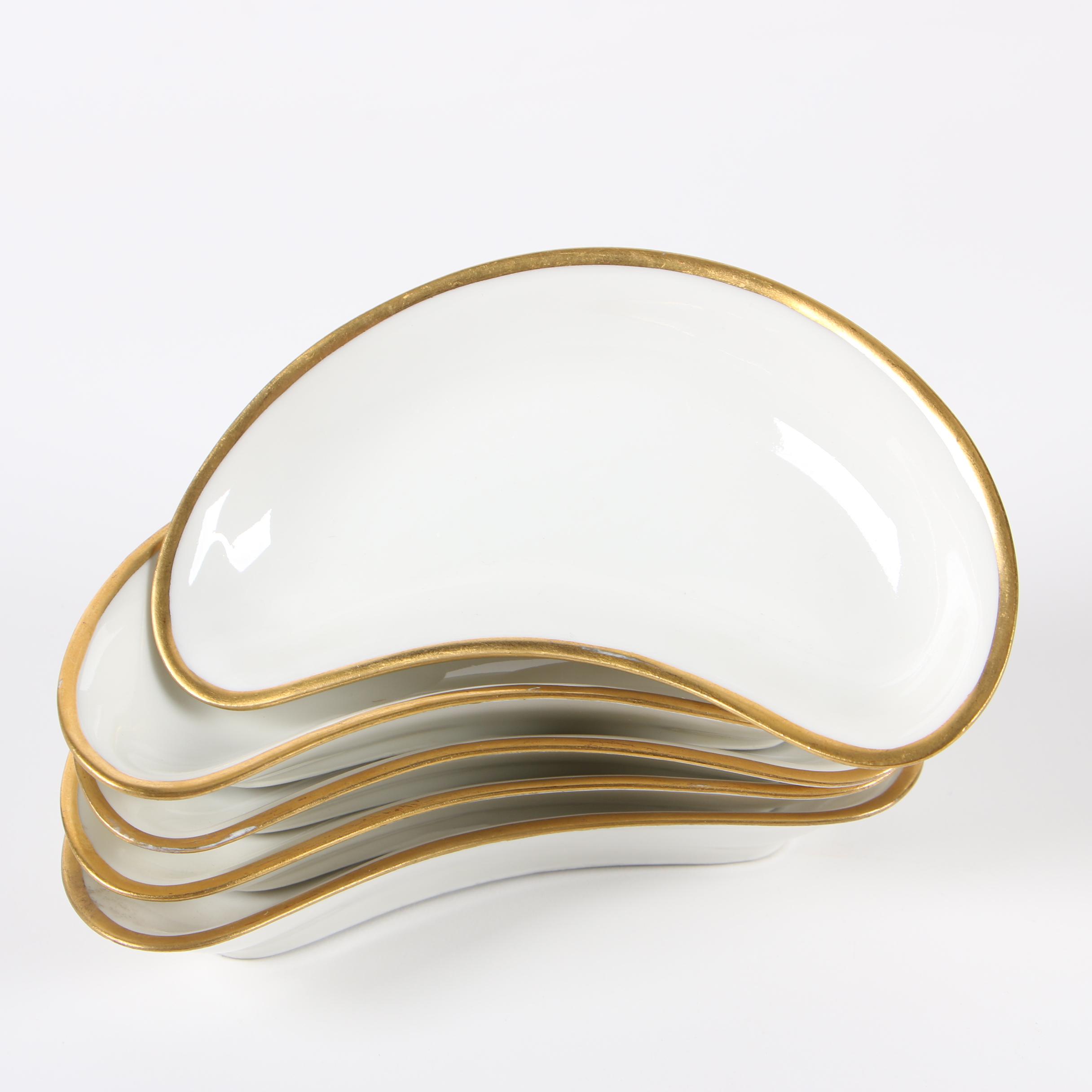 Haviland Limoges Porcelain Dinnerware with Crown Staffordshire Gravy Boat